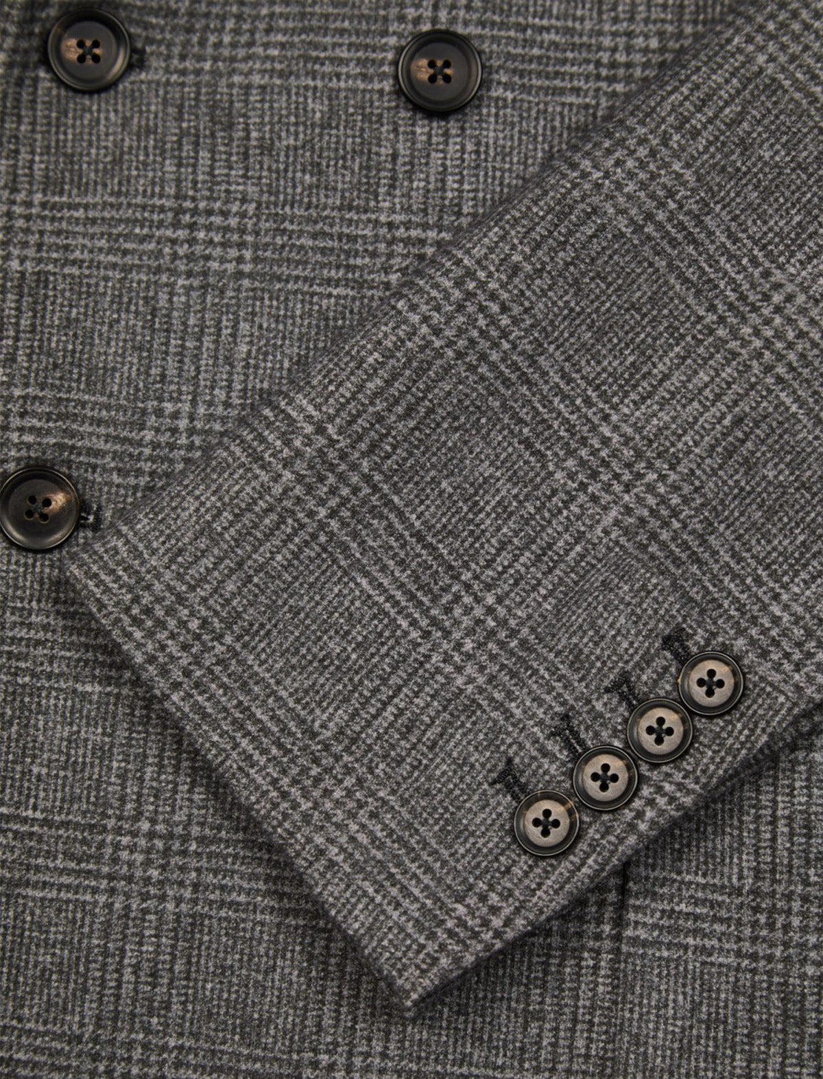 CIRCOLO 1901 Prince of Wales Double-Breasted Jacket in Gray