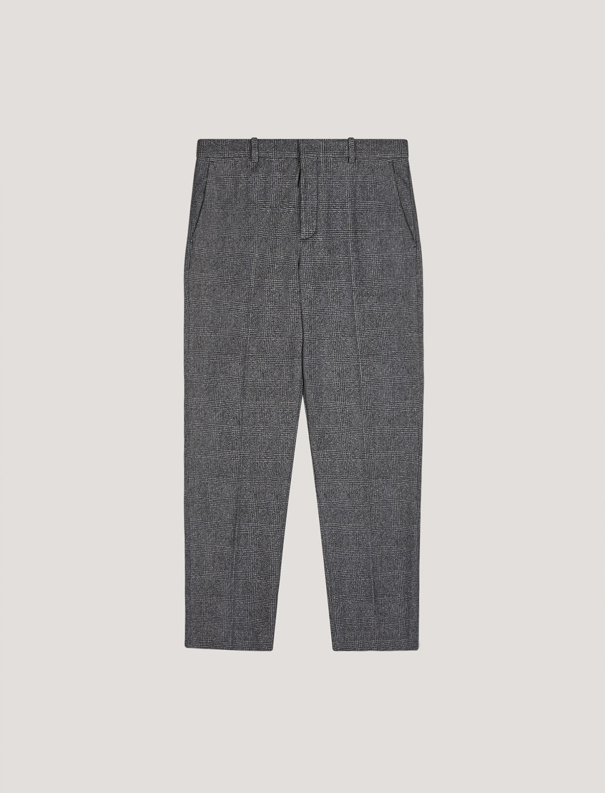 CIRCOLO 1901 Prince of Wales Regular Trousers in Gray