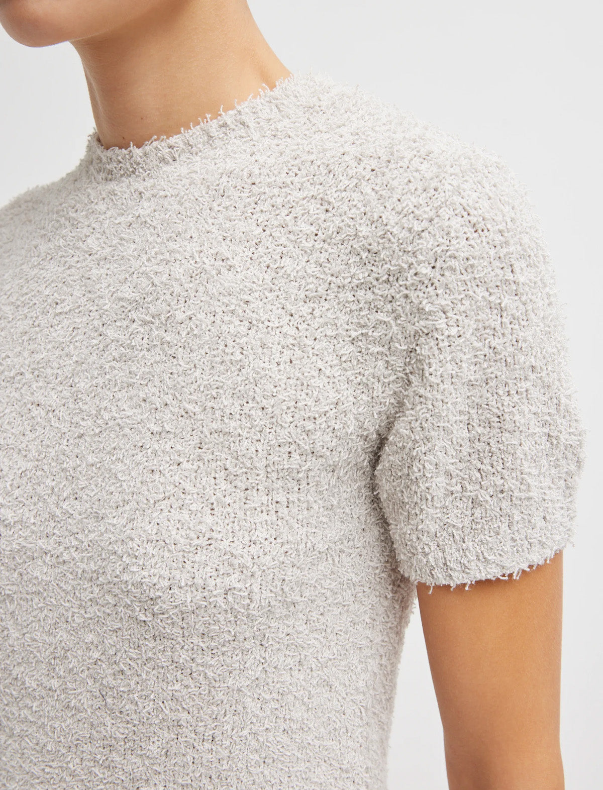TIBI Serviette Baby T-Shirt in Grey