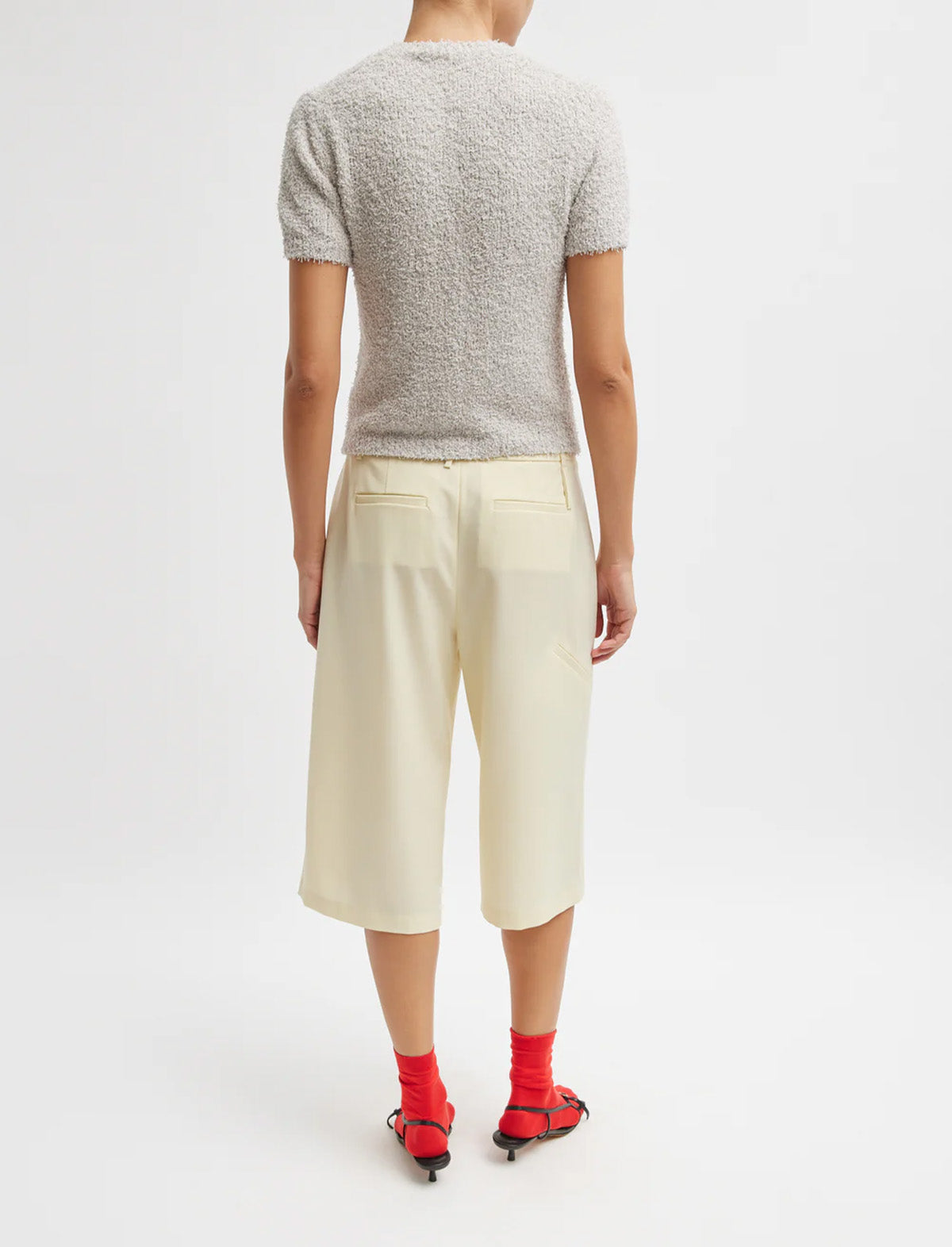 TIBI Serviette Baby T-Shirt in Grey