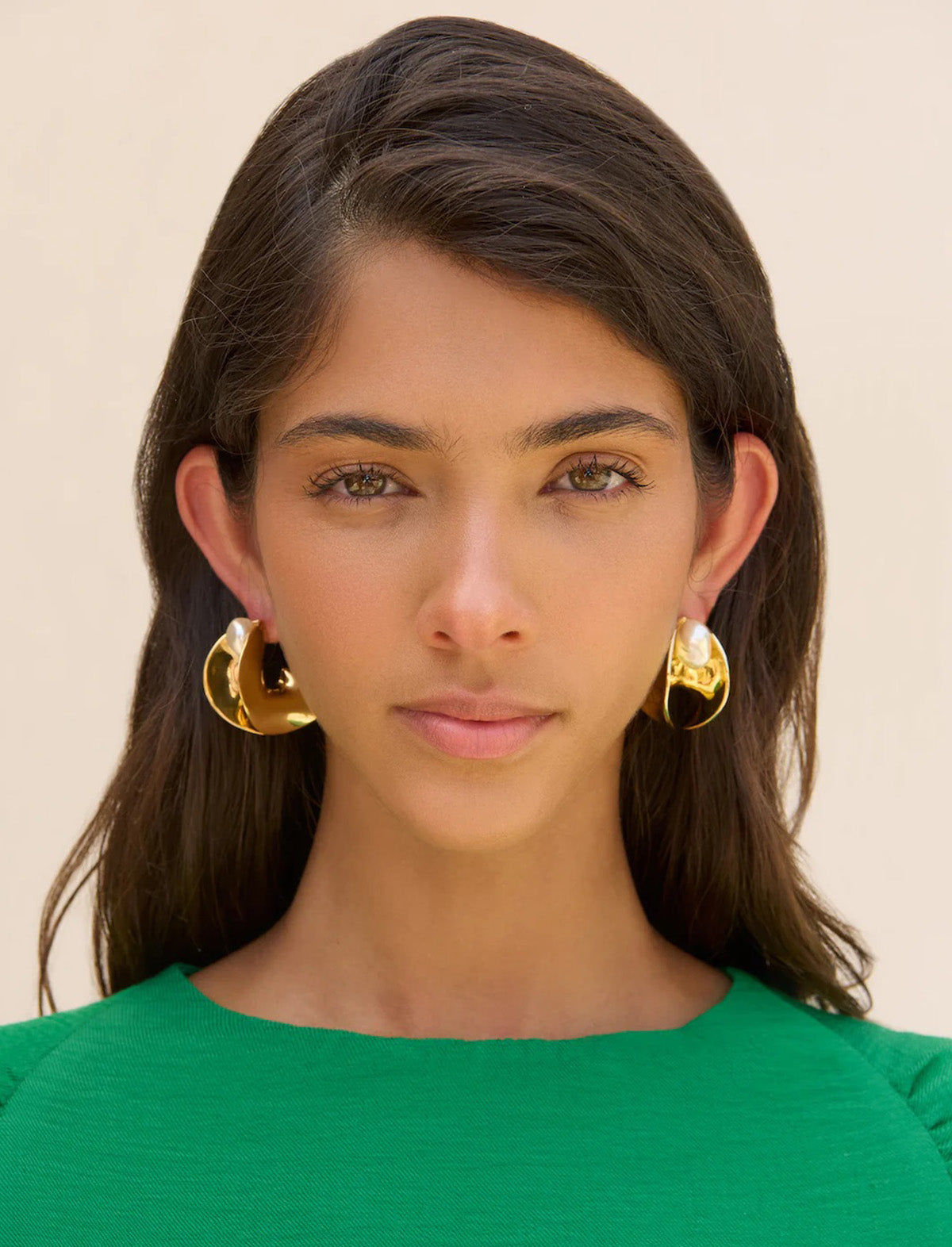 CULT GAIA Shira Earring In Shiny Brass