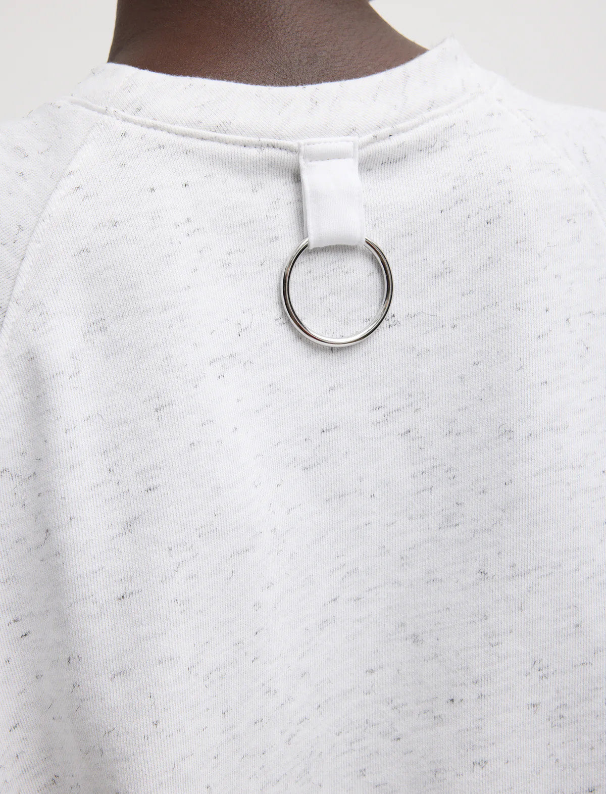 TIBI Spring Tweedy Sweatshirting Sleeveless Easy Top in White Multi