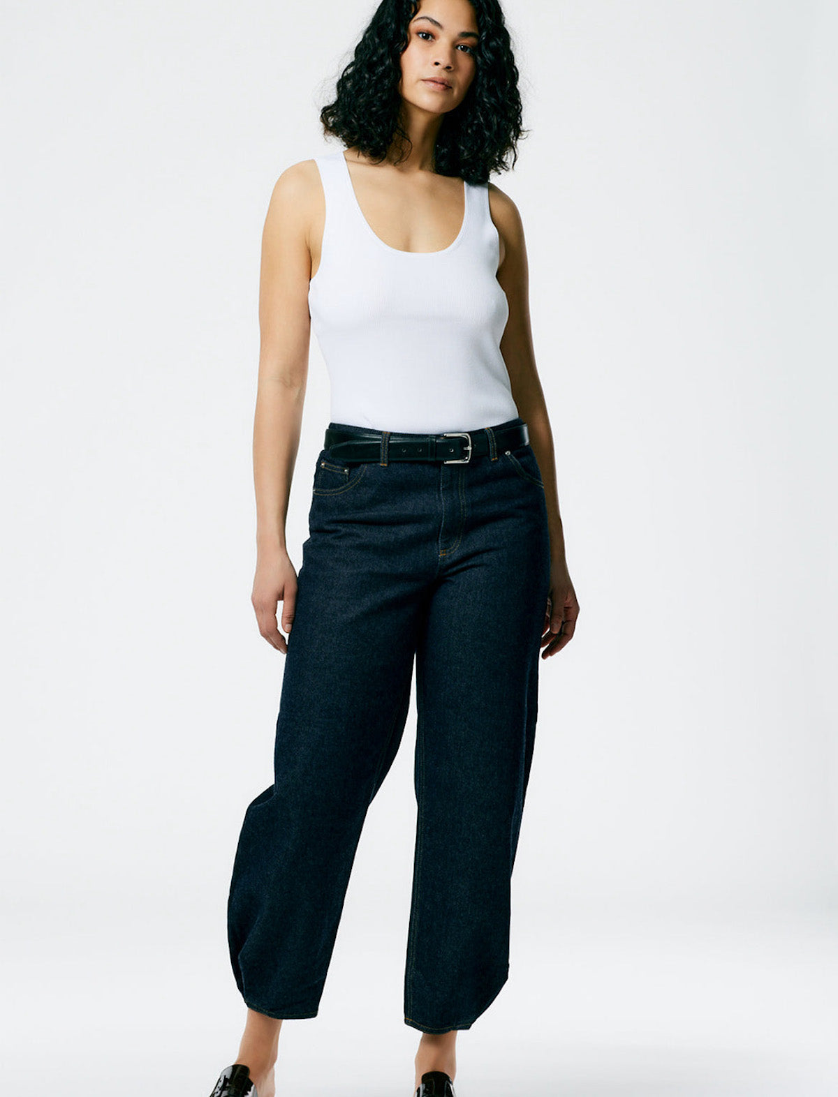 TIBI Indigo Denim Brancusi Jean in Dark Denim