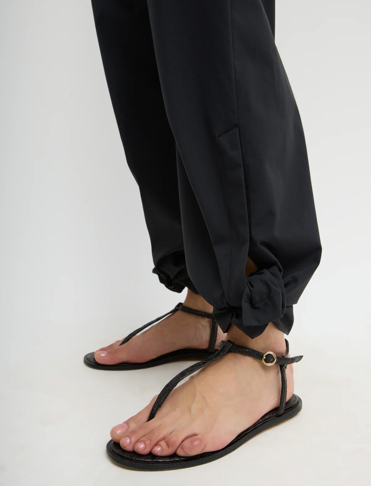 TIBI Tech Suiting Mark Trouser in Black