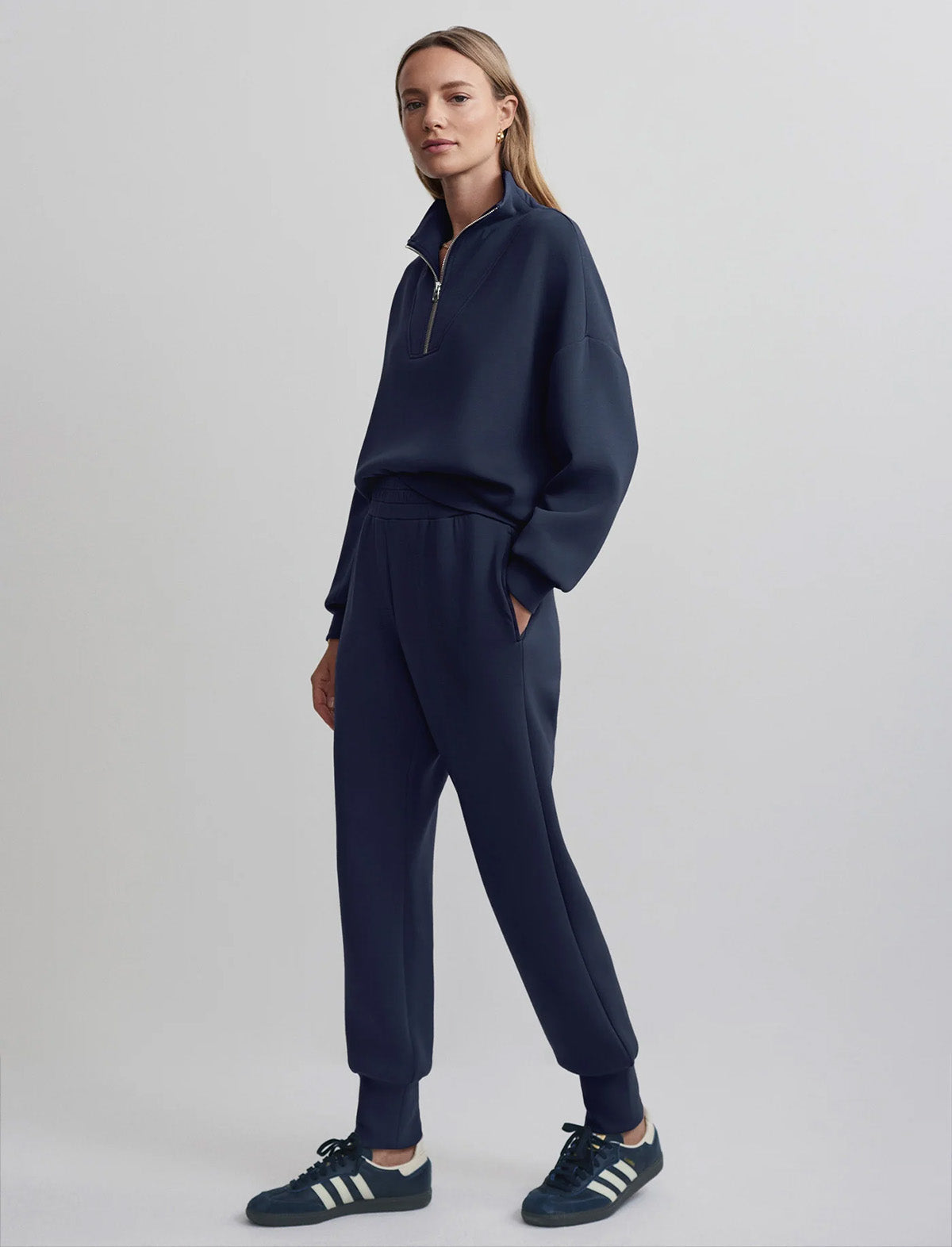 VARLEY The Slim Cuff Pant 25" in Blue Nights