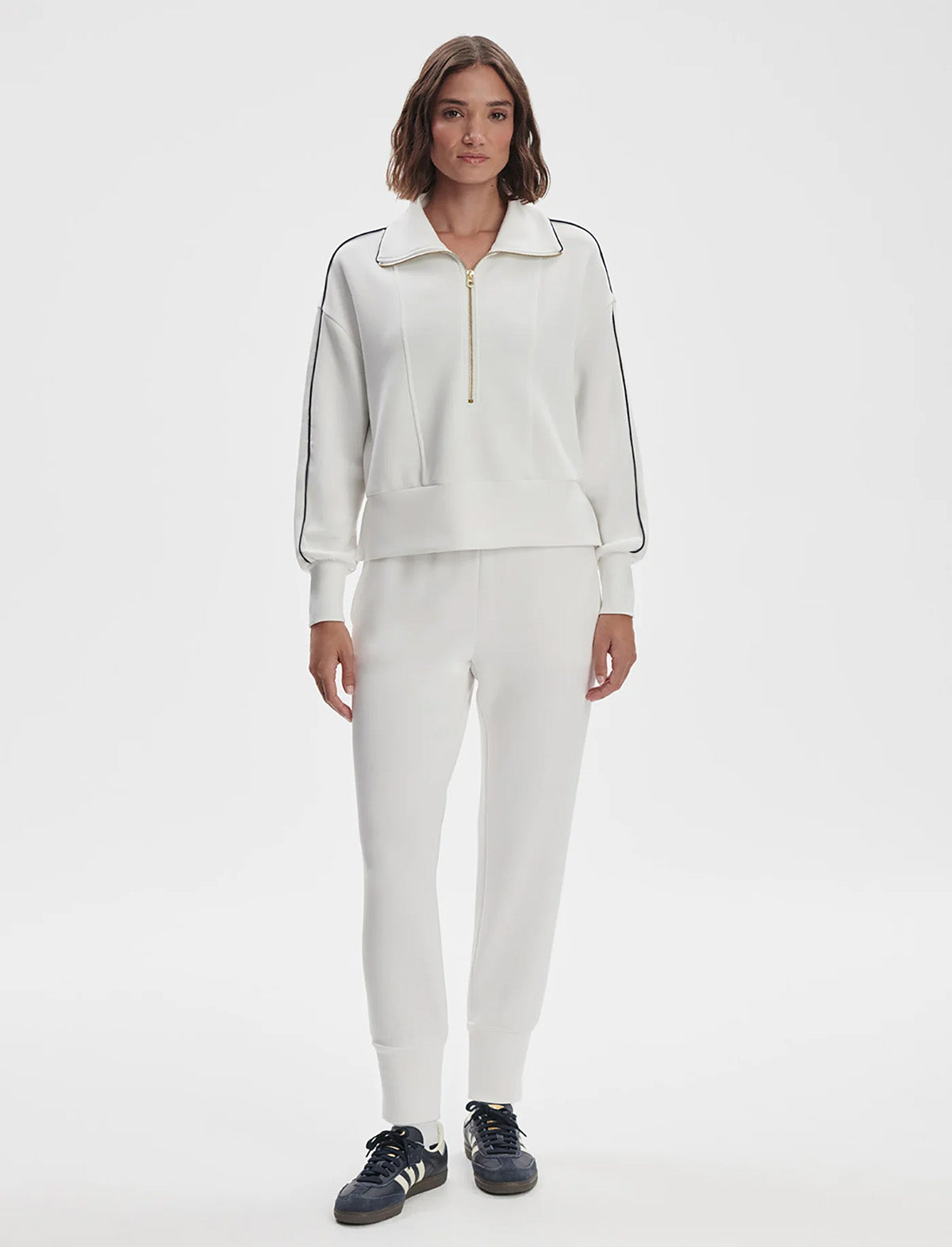 VARLEY The Slim Cuff Pant 27.5" in White