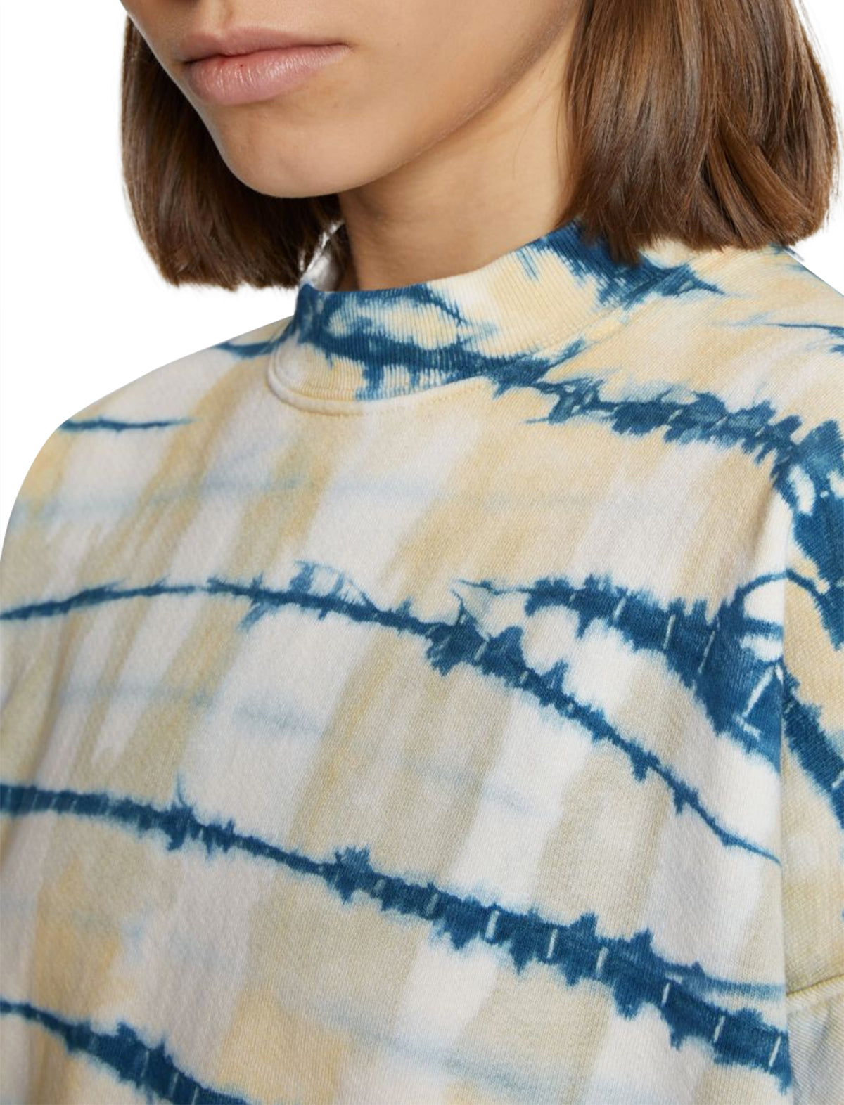 Proenza Schouler White Label Tie Dye Sweatshirt in Blue CLOSET