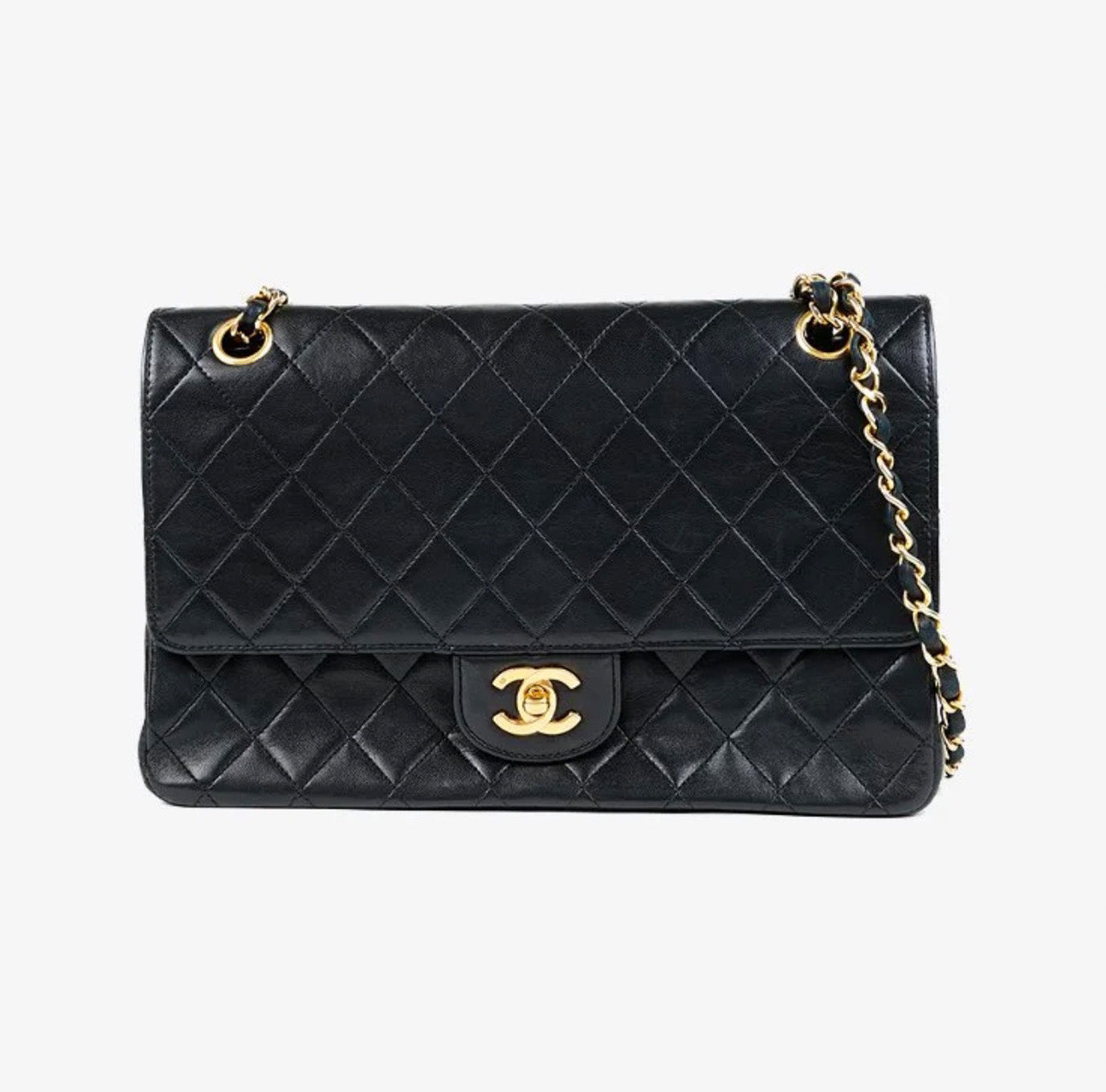 CHANEL Matrasse W flaps Shoulder Bag