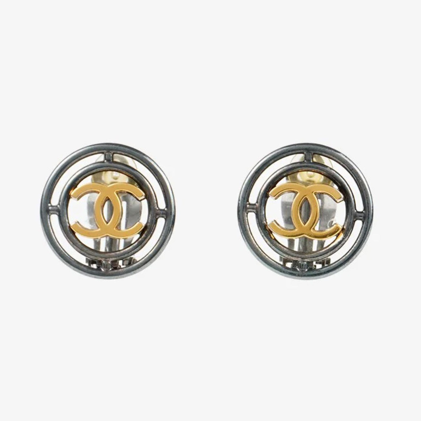 CHANEL Round Earring Coco mark