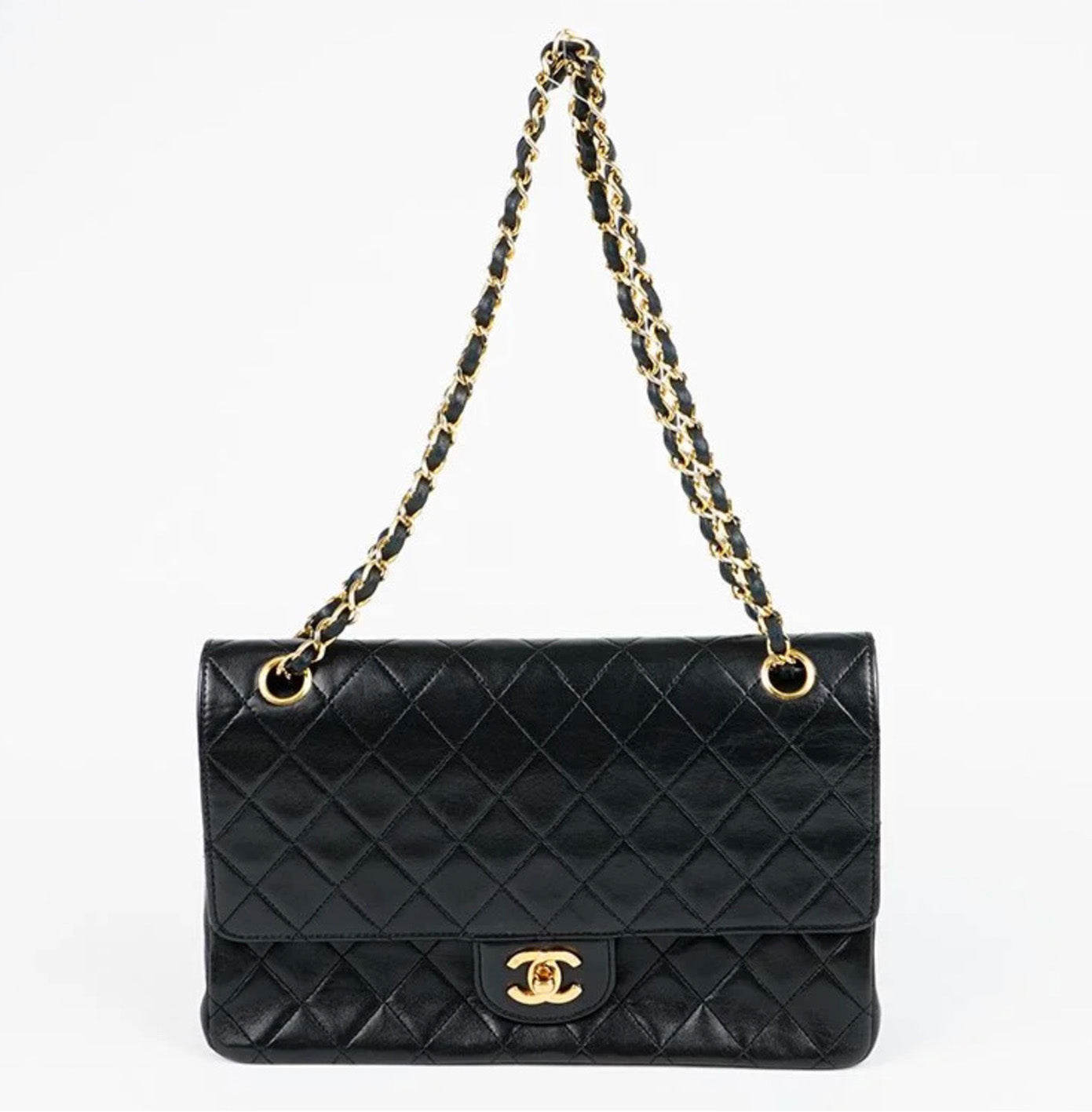 CHANEL Matrasse W flaps Shoulder Bag