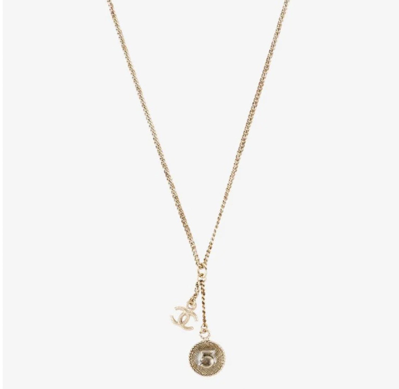 CHANEL Gold Necklace Coco No.5 vintage