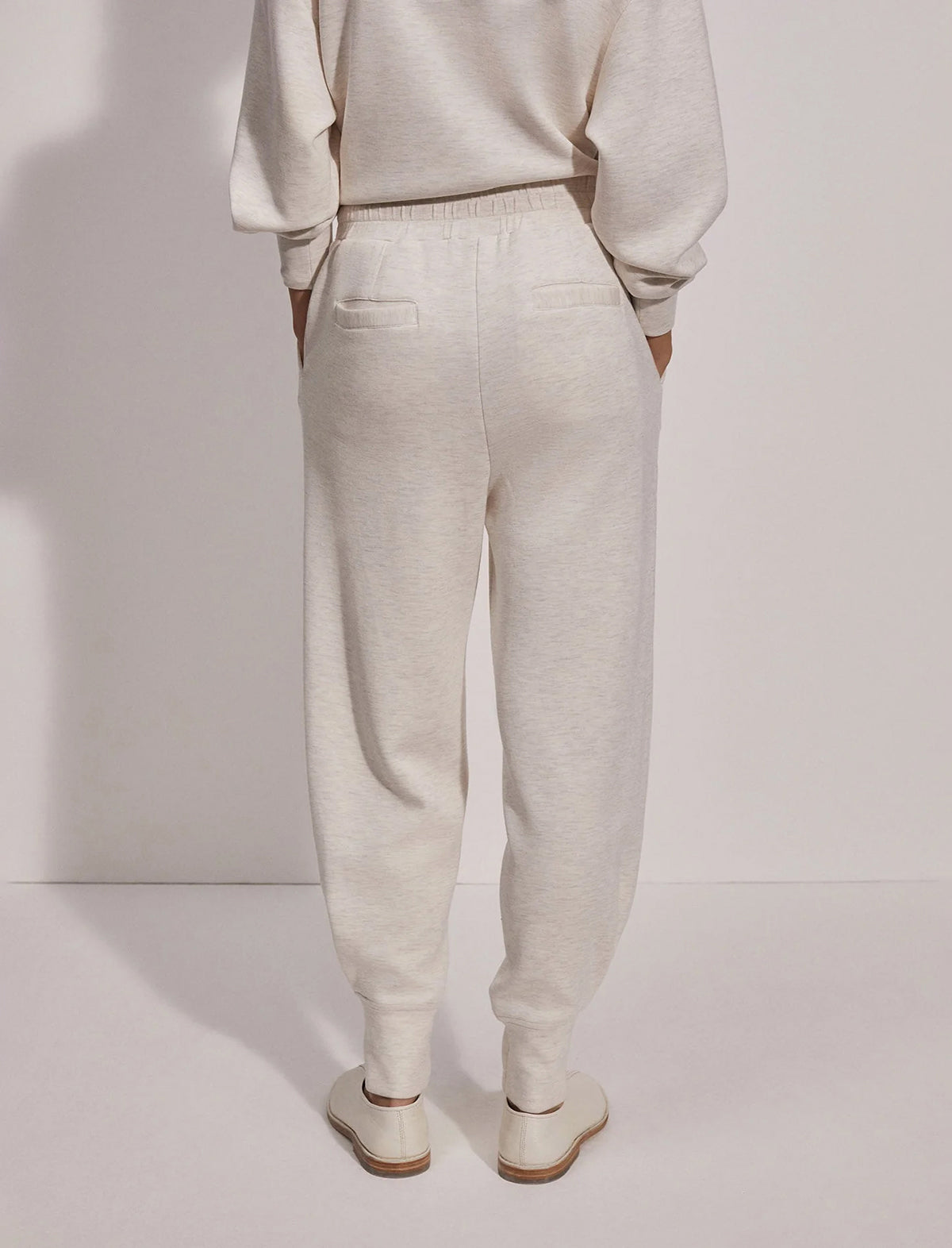VARLEY DoubleSoft™️ The Relaxed Pant 25" In Ivory Marl
