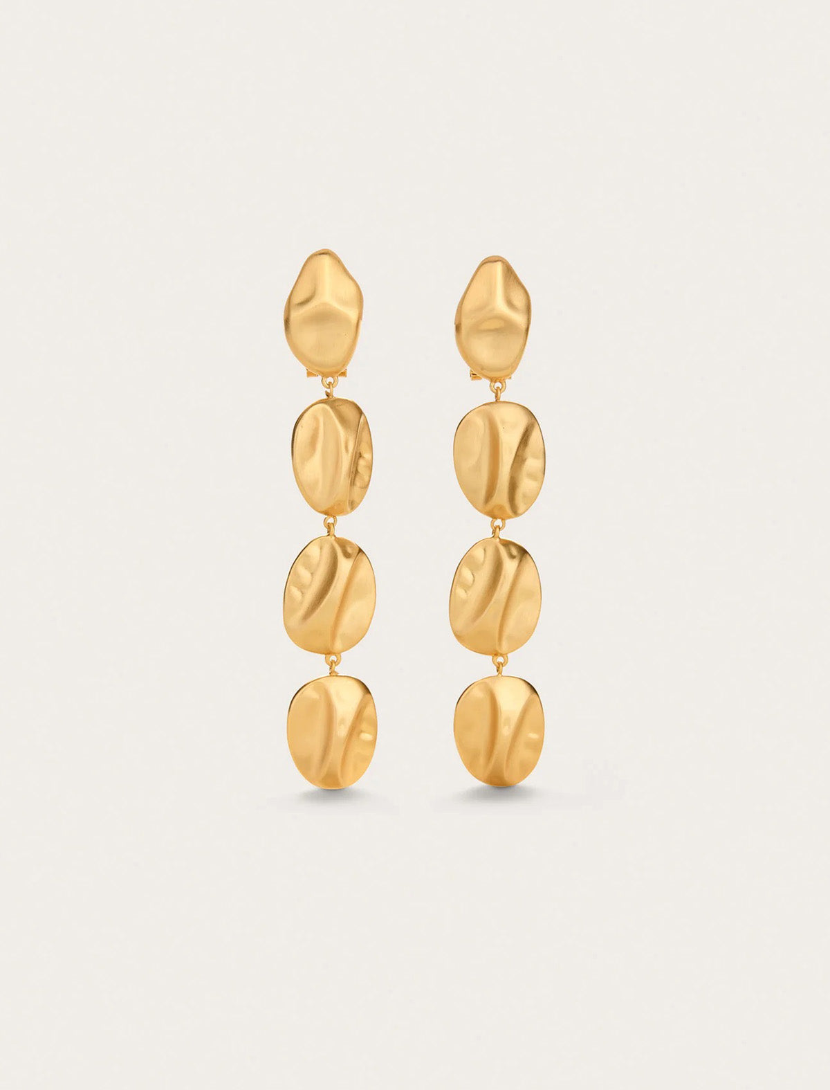 CULT GAIA Veda Earring In Brushed Brass