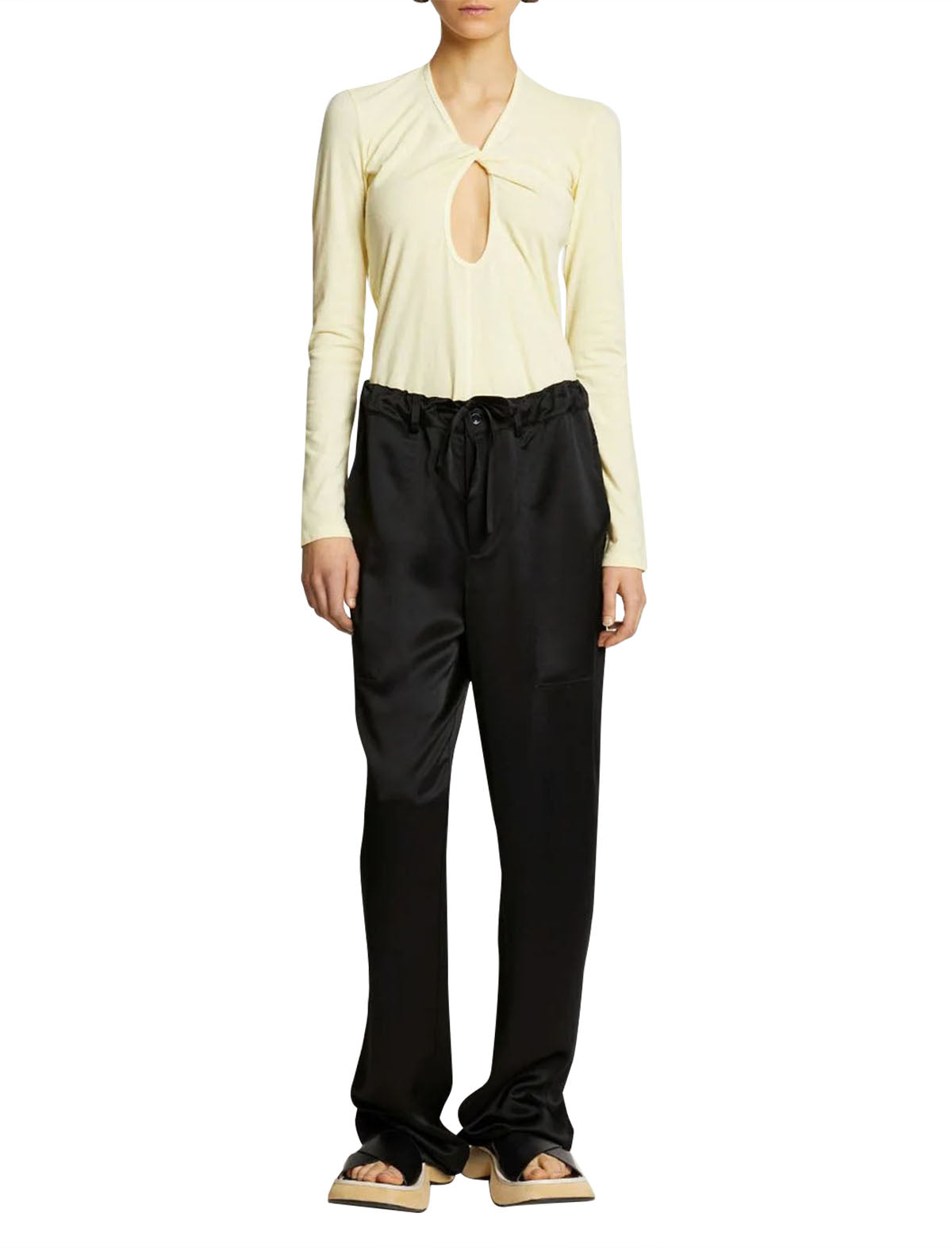 PROENZA SCHOULER WHITE LABEL Slouchy Pant In Black