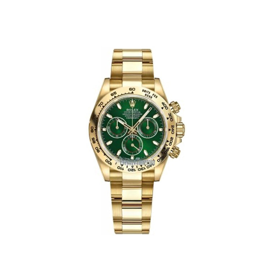 ROLEX Cosmograph DAYTONA 18K YG Green Dial