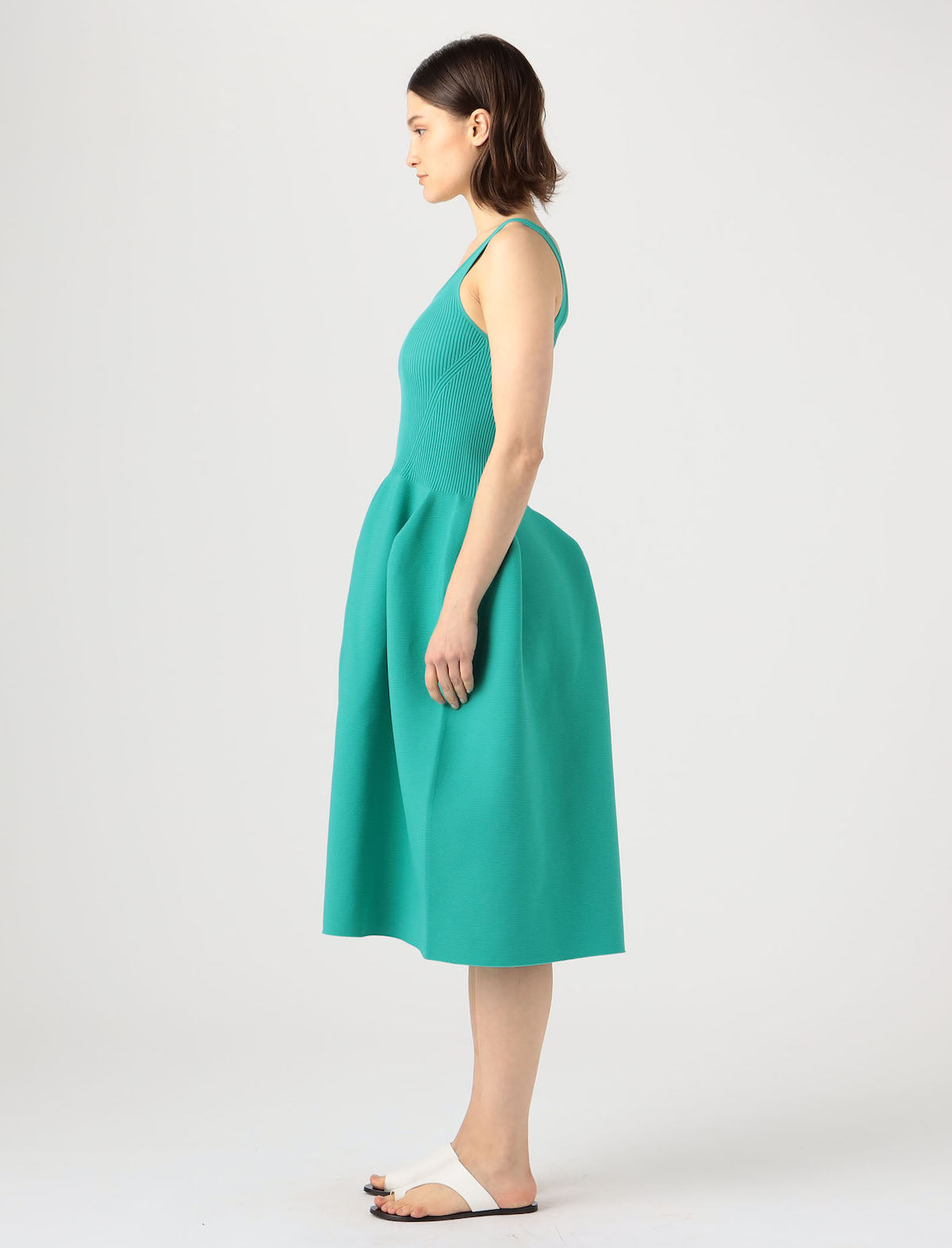 CFCL Pottery Hs Dress 1 in Emerald