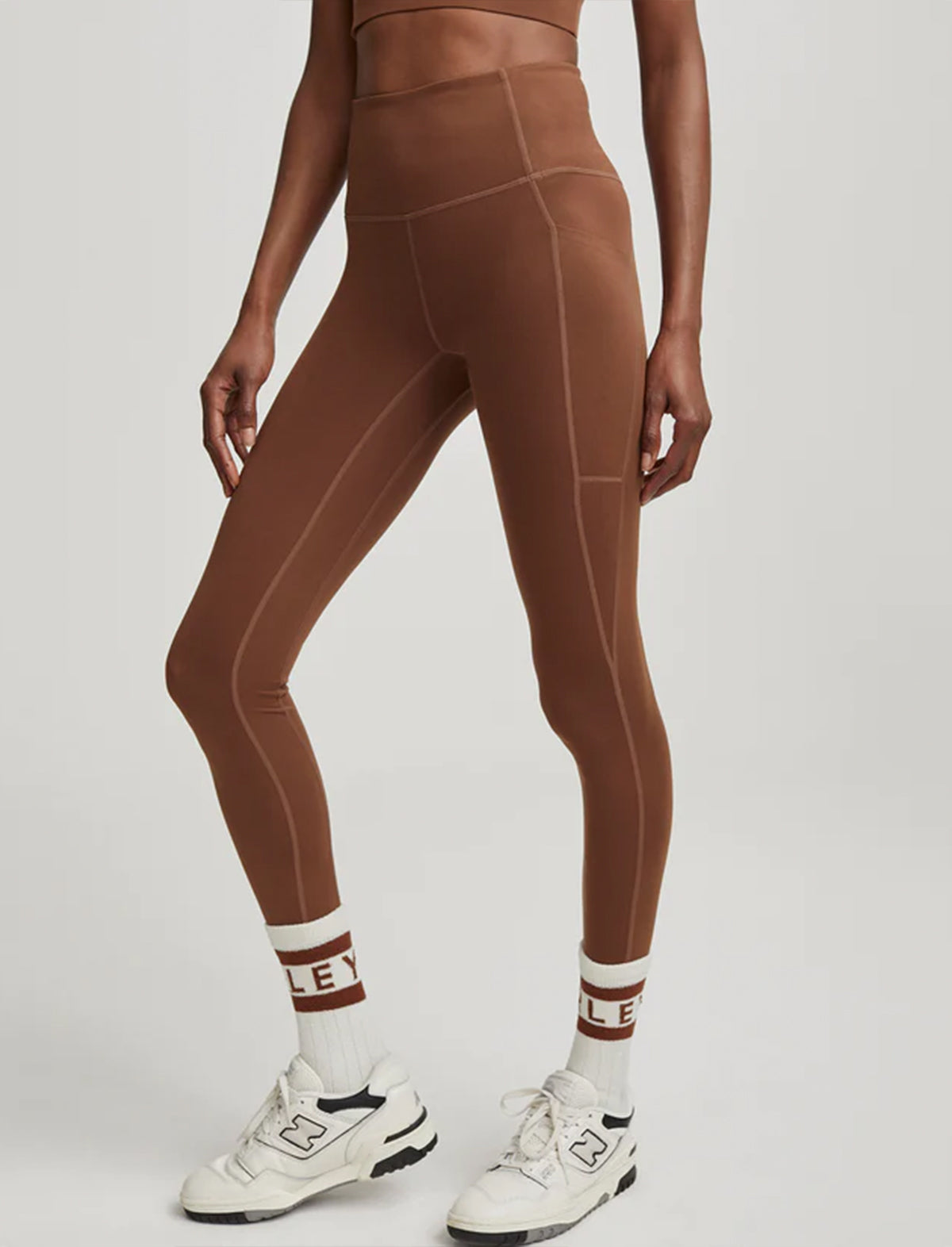VARLEY Move Pocket Legging High 25" In Cocoa Brown
