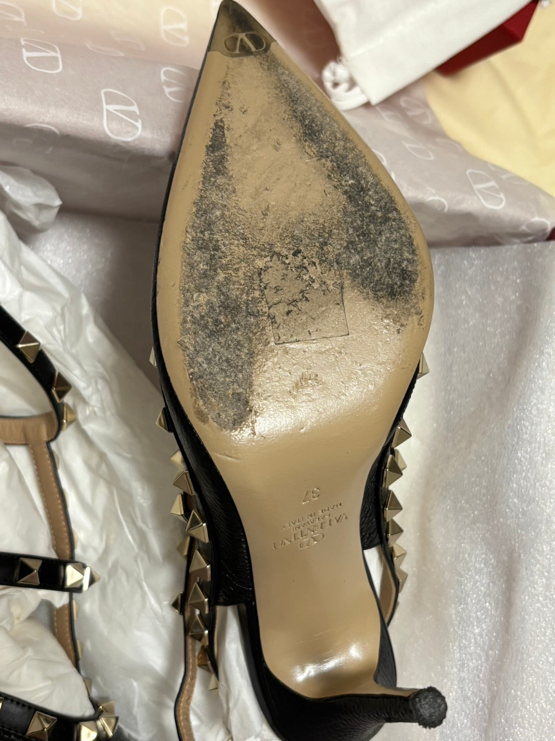 VALENTINO GARAVANI Rockstuds Leather Heels