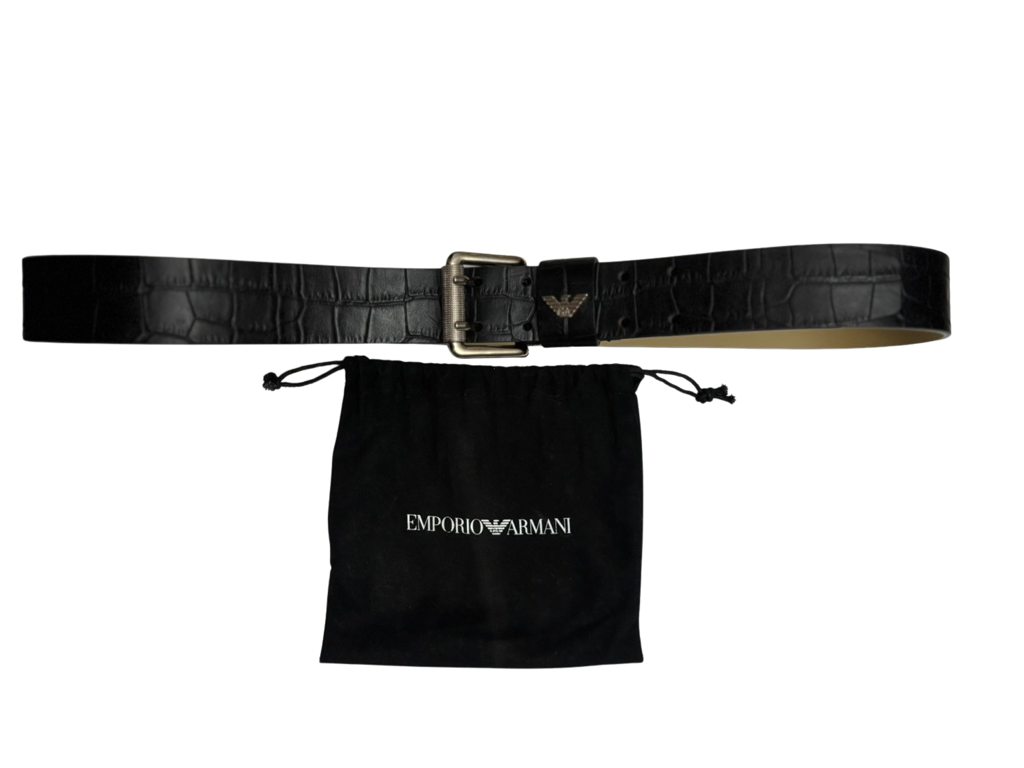 Emporio Armani Leather Belt Eagle