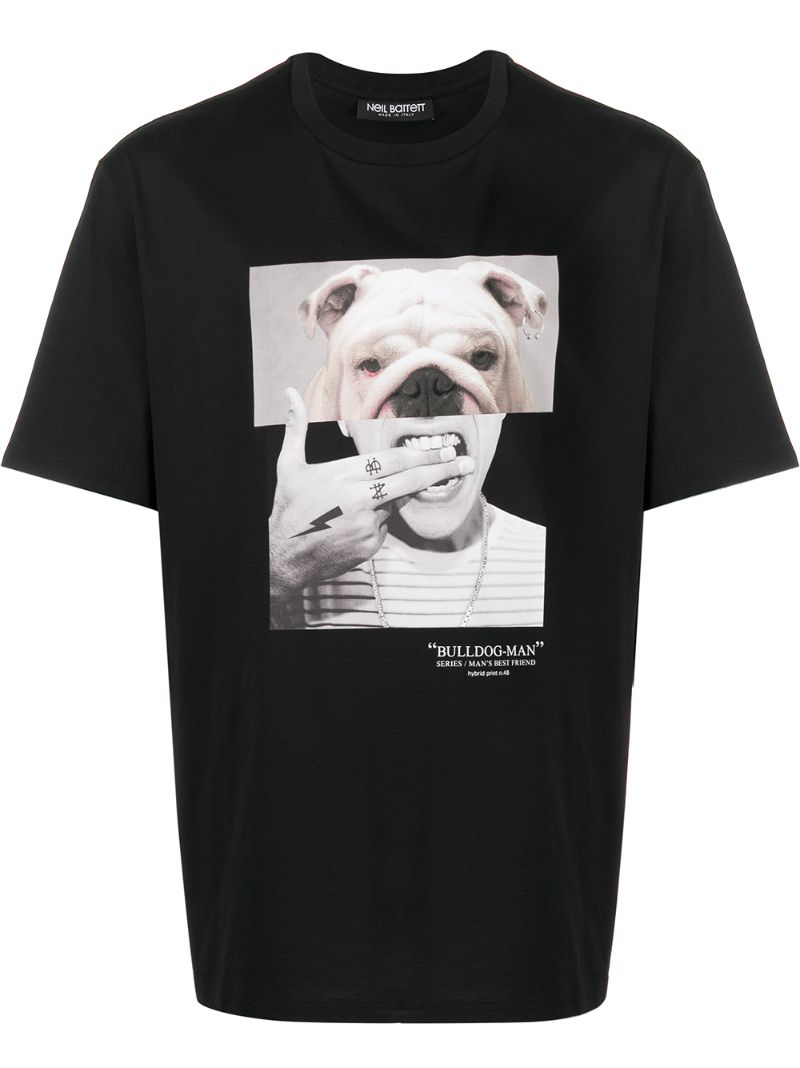 Neil Barrett Bull Dog Man T-Shirt