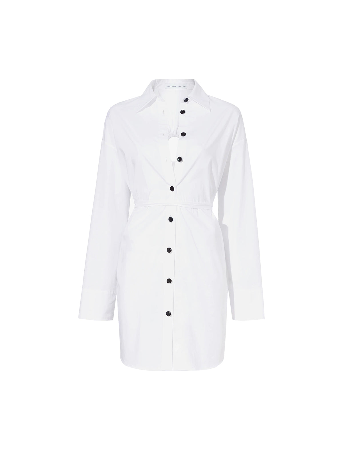 PROENZA SCHOULER WHITE LABEL Soft Poplin Shirt Dress in Off White
