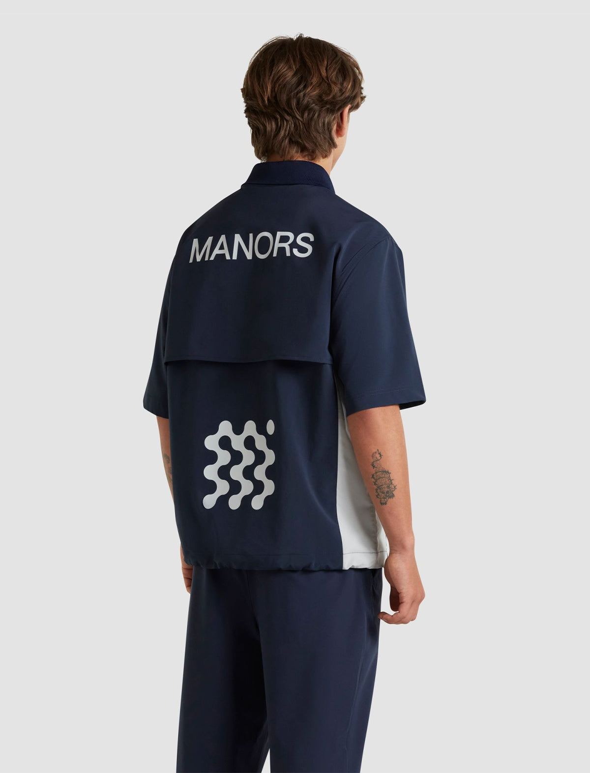 MANORS GOLF Shooter Shirt in Navy