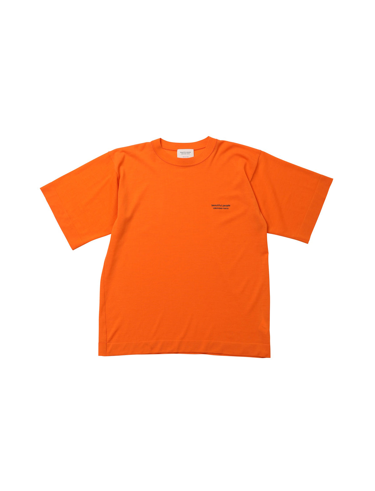 BEAUTIFUL PEOPLE Wool-Blend Pullover T-Shirt in Orange