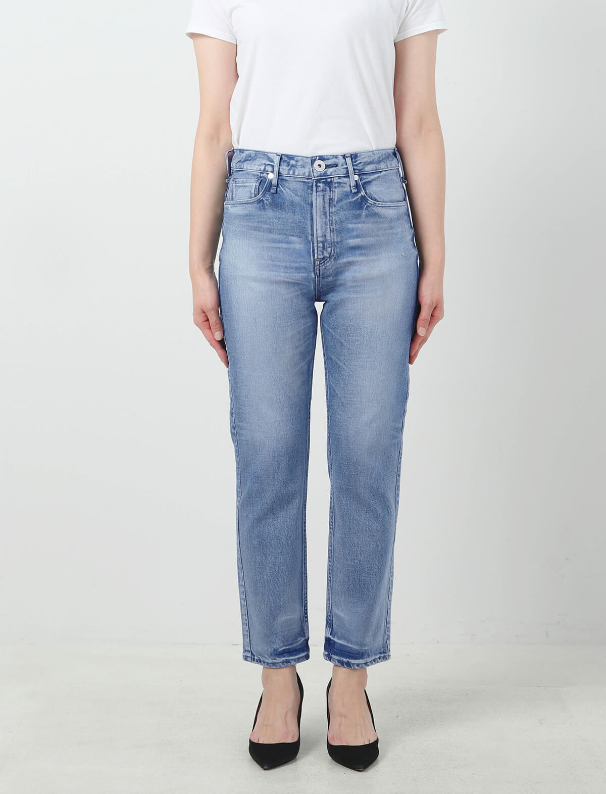 UPPER HIGHTS The Eighty's Highrise Tapered Jeans In Marina