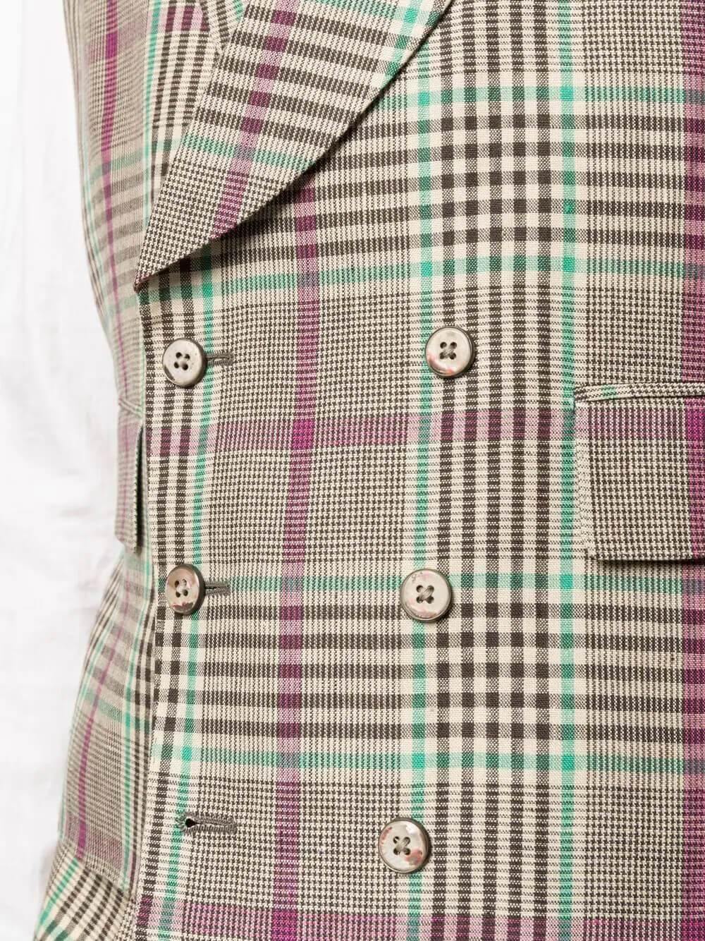 GABRIELE PASINI 3-Piece Suit in Brown Prince of Wales | CLOSET Singapore