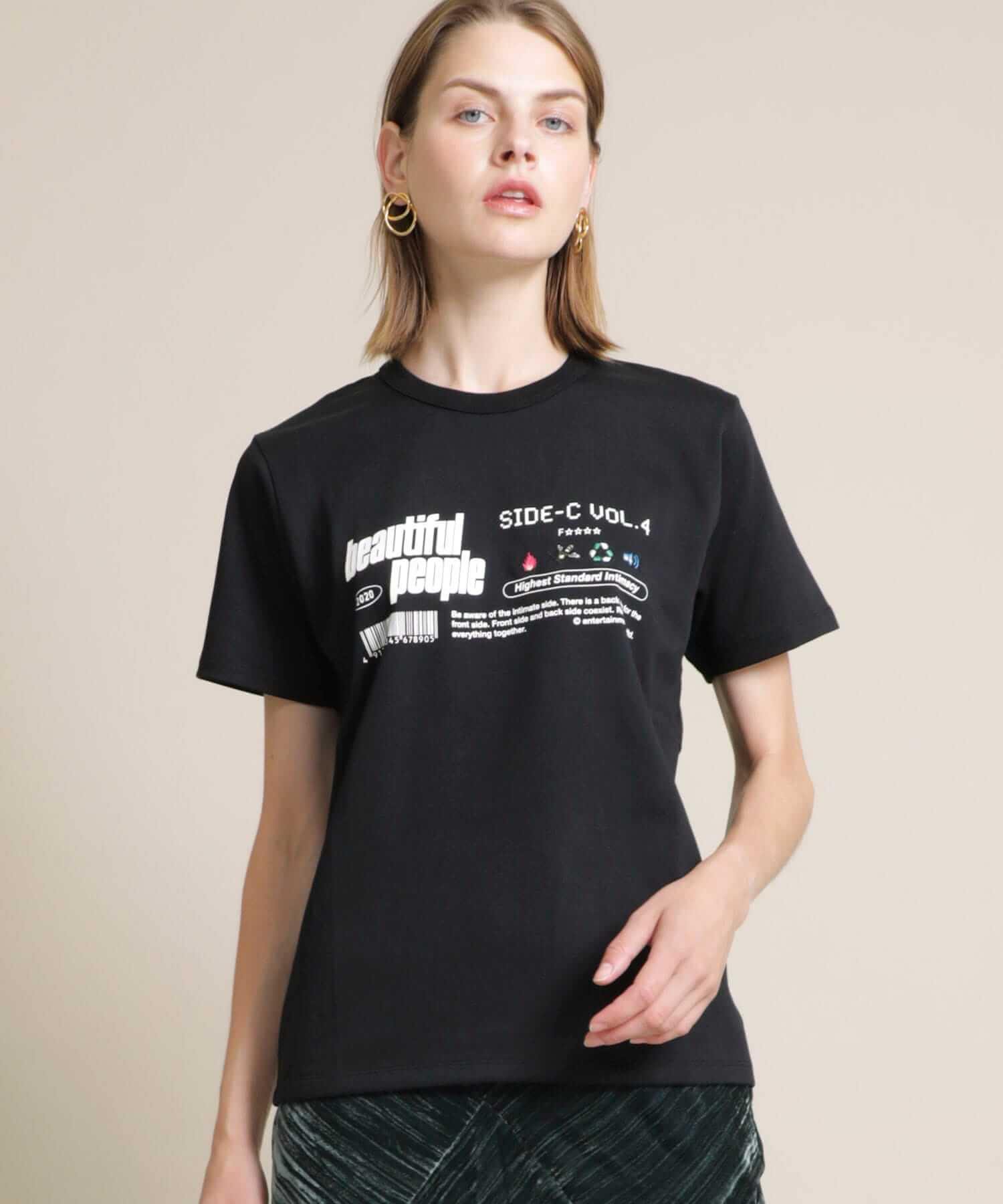 BEAUTIFUL PEOPLE Pima Cotton Jersey T-Shirt In Black | CLOSET Singapore
