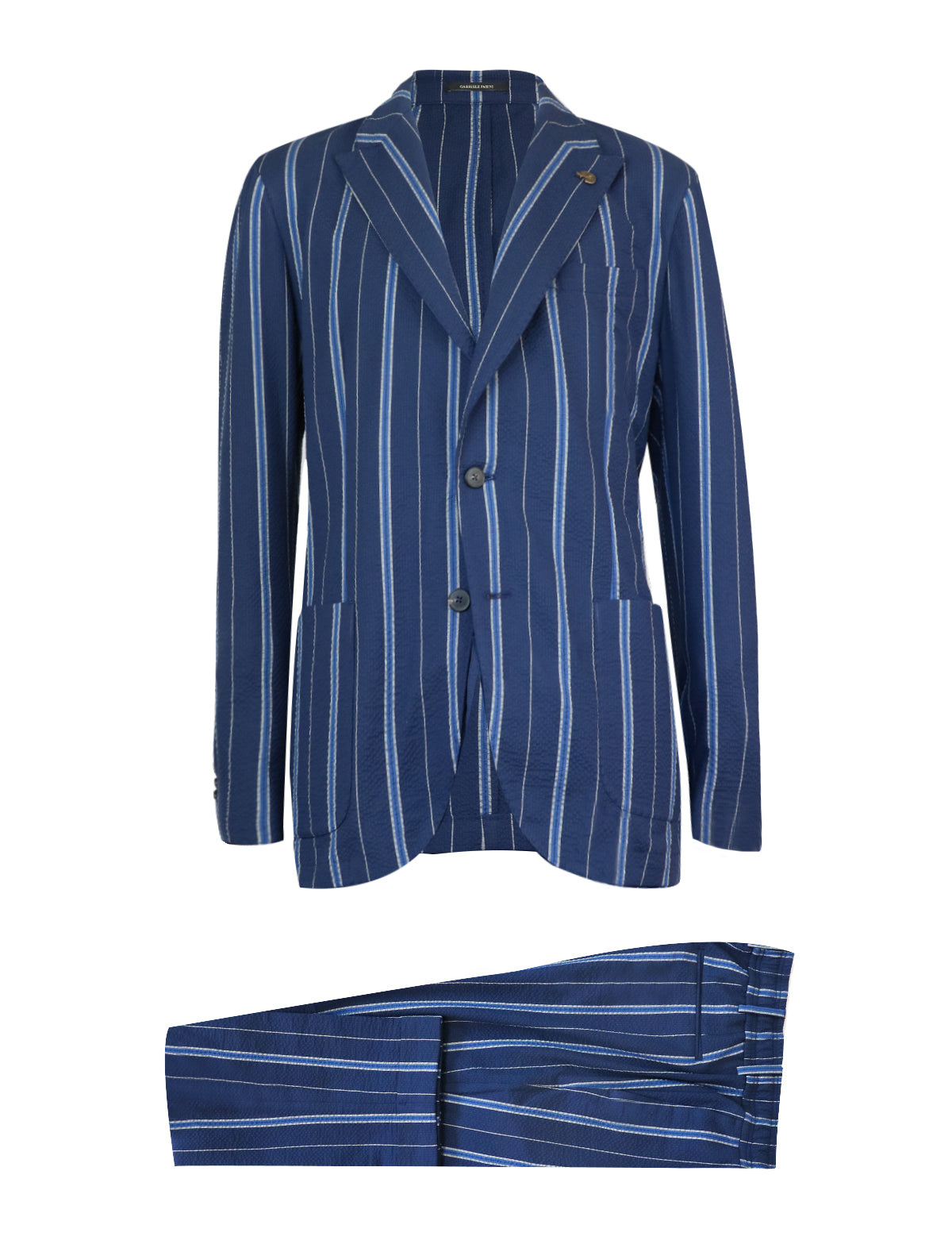 GABRIELE PASINI 2-Piece Suit in Navy Blue Stripes