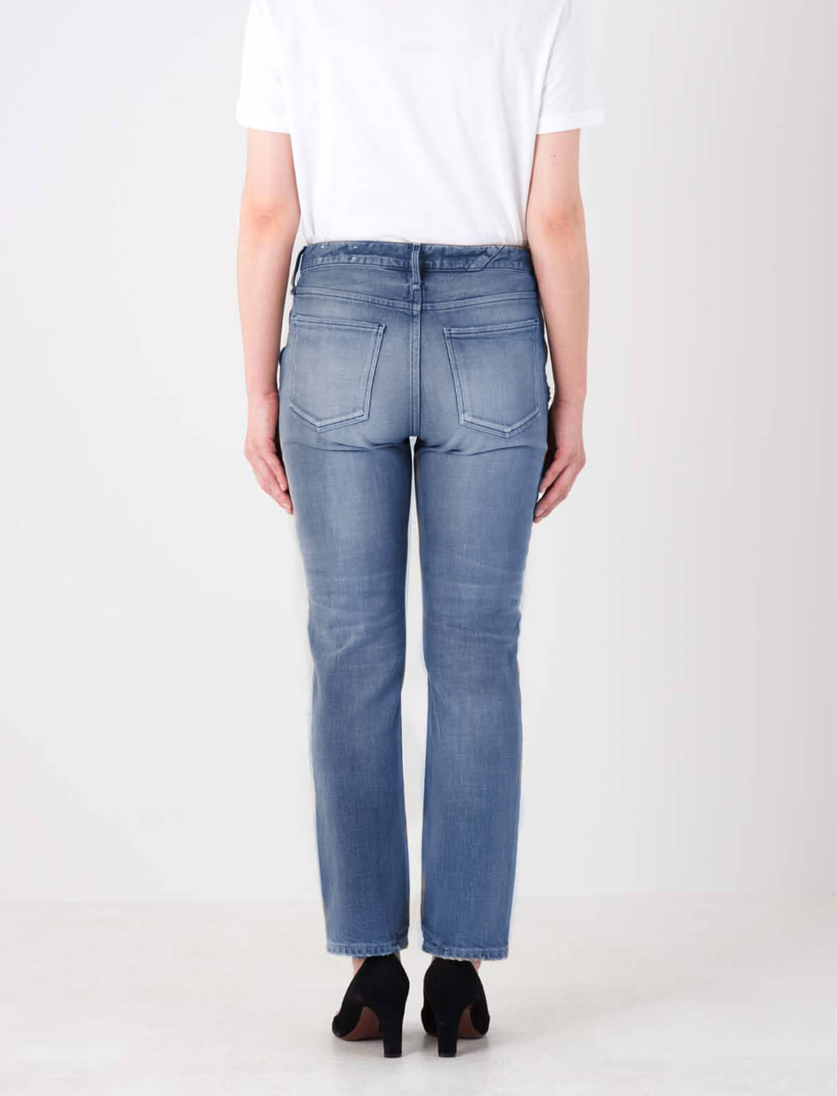UPPER HIGHTS The Serena Midrise Slim Straight Jeans In Earth