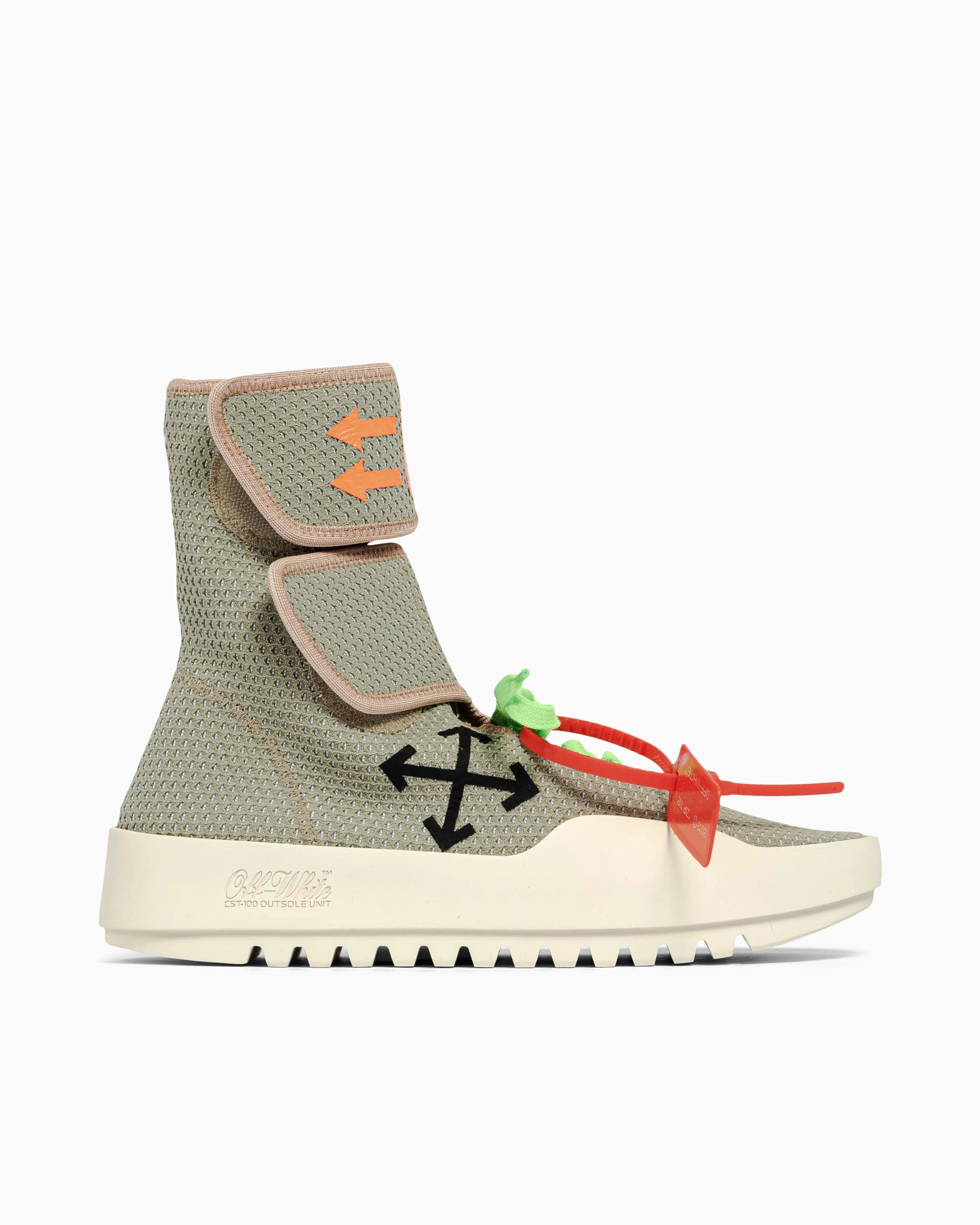 OFF WHITE MOTO WRAP SNEAKER LIGHT GREY BLACK