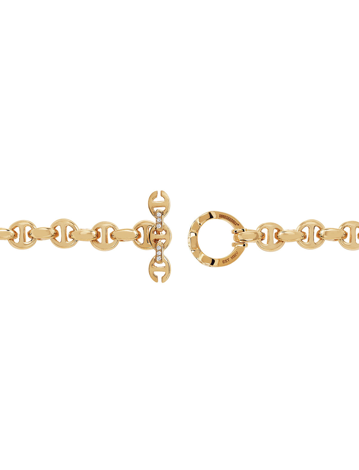 HOORSENBUHS 5mm Open-Link™ Monogram Bracelet 18k Yellow Gold