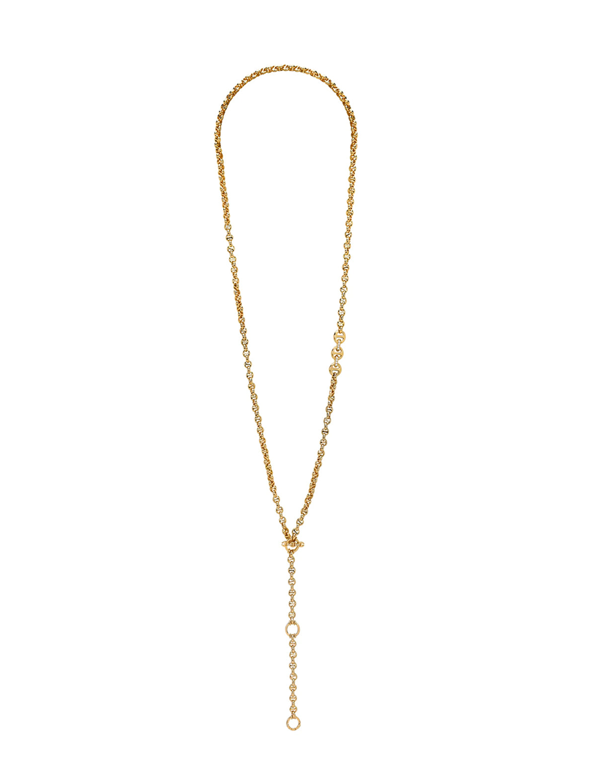 HOORSENBUHS 5mm Open-Link™ Necklace with Diamond Pendant 18k Yellow Gold