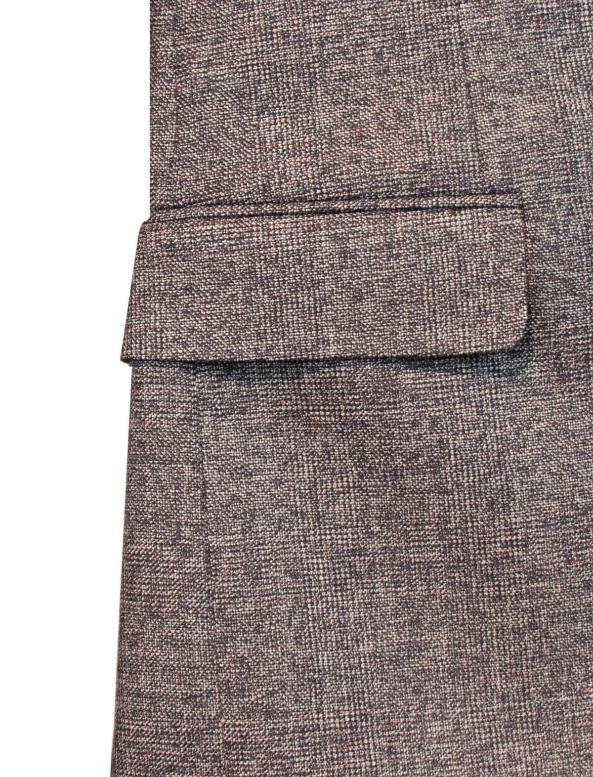 CARUSO 2-Piece Aida Wool Suit in Brown Black | CLOSET Singapore