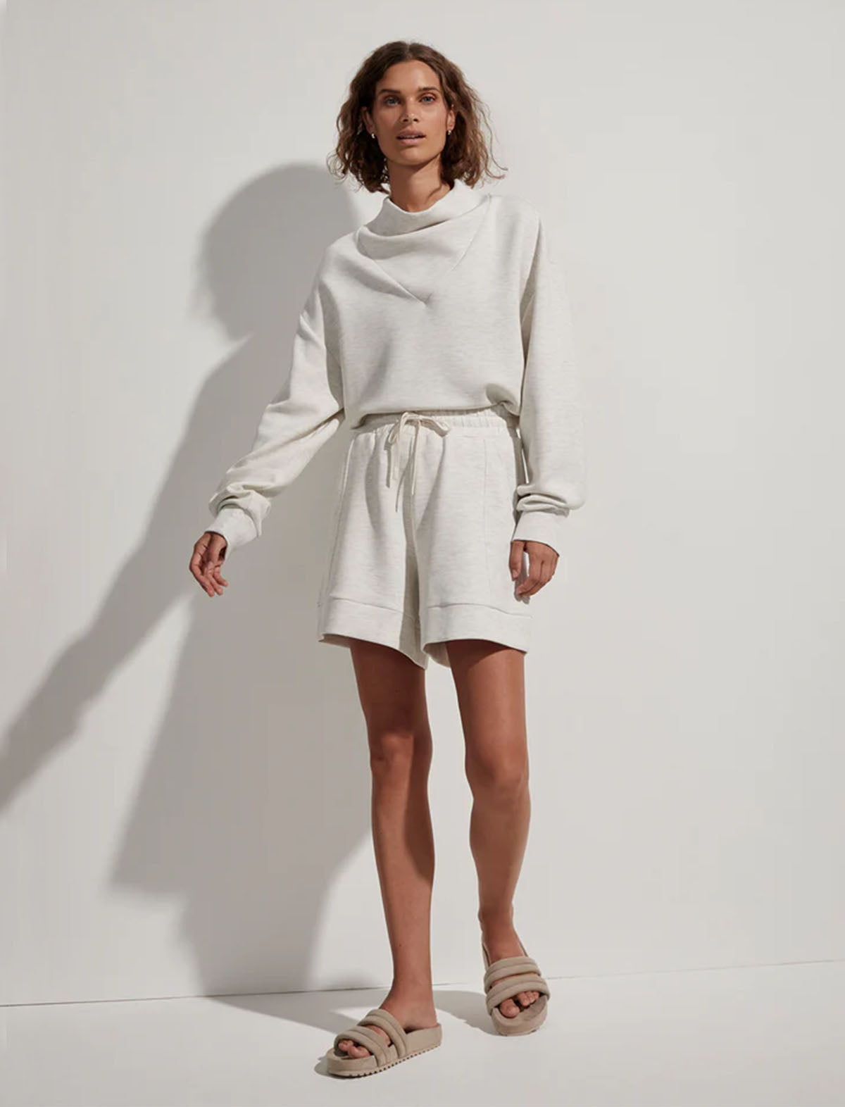 VARLEY DoubleSoft™️ Alder Short In Ivory Marl