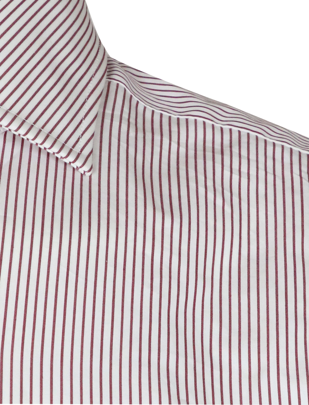 Alessandro Gheradi Pinstripe Shirt in Red/White