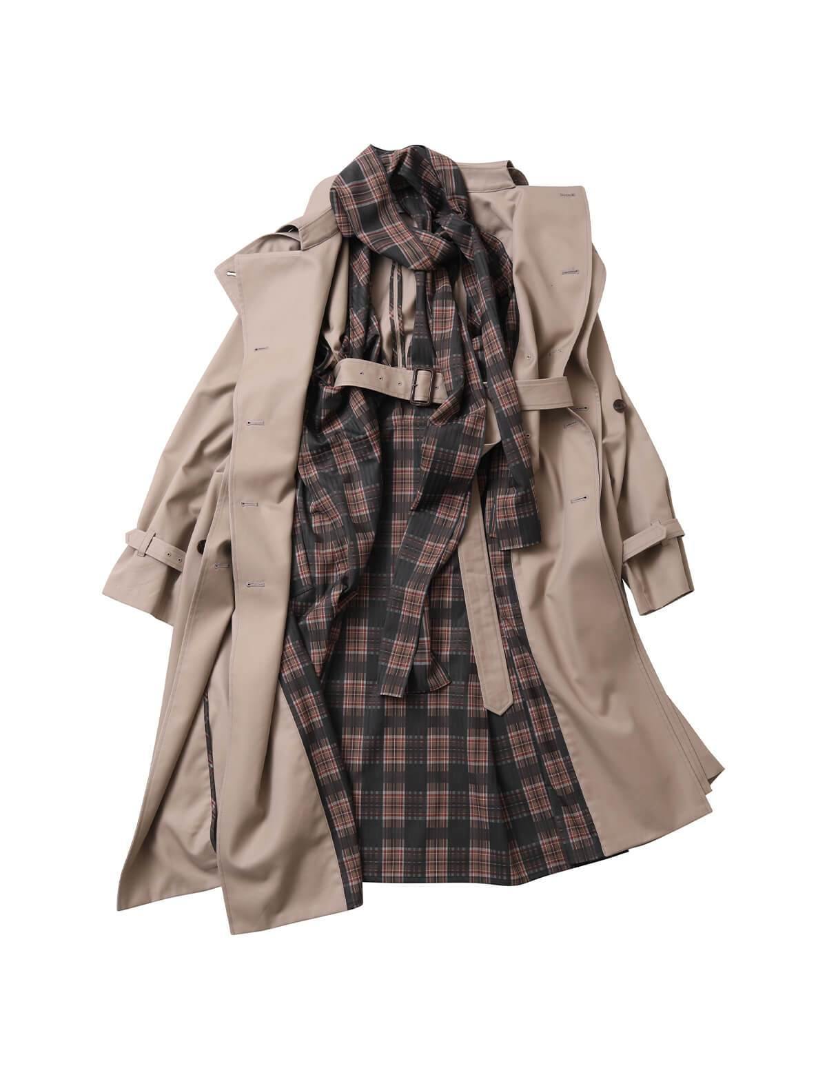 BEAUTIFUL PEOPLE Pima Cotton Twill Trench Coat in Sand | Closet