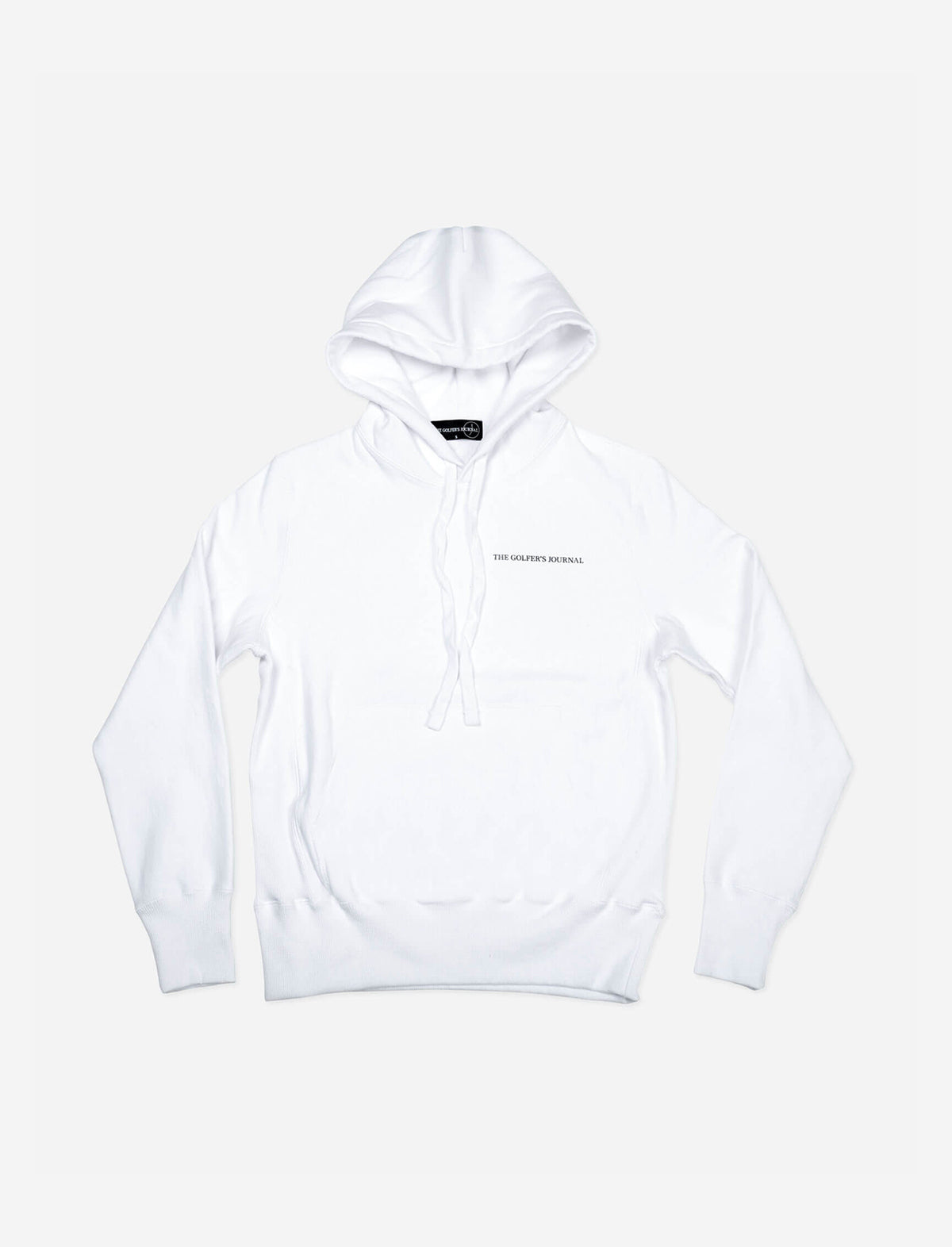 THE GOLFERS JOURNAL The Black Tee Hoodie in White
