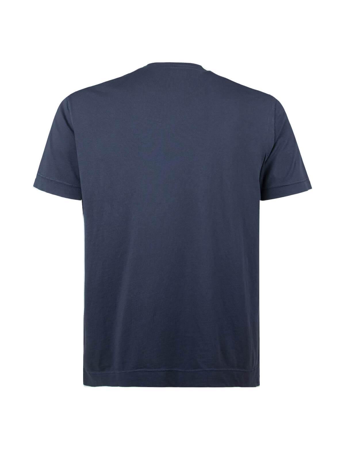 CIRCOLO 1901 Crew Neck Cotton T-Shirt in Blue Black | CLOSET Singapore