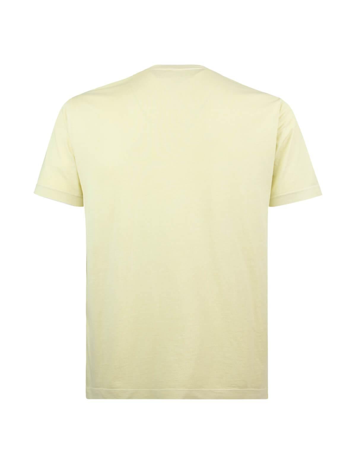 CIRCOLO 1901 Crew Neck Cotton T-Shirt in Pale Yellow | CLOSET Singapore