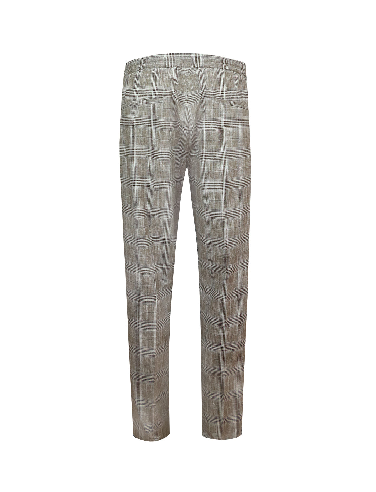 CIRCOLO 1901 Glen-Check Pants in Light Brown