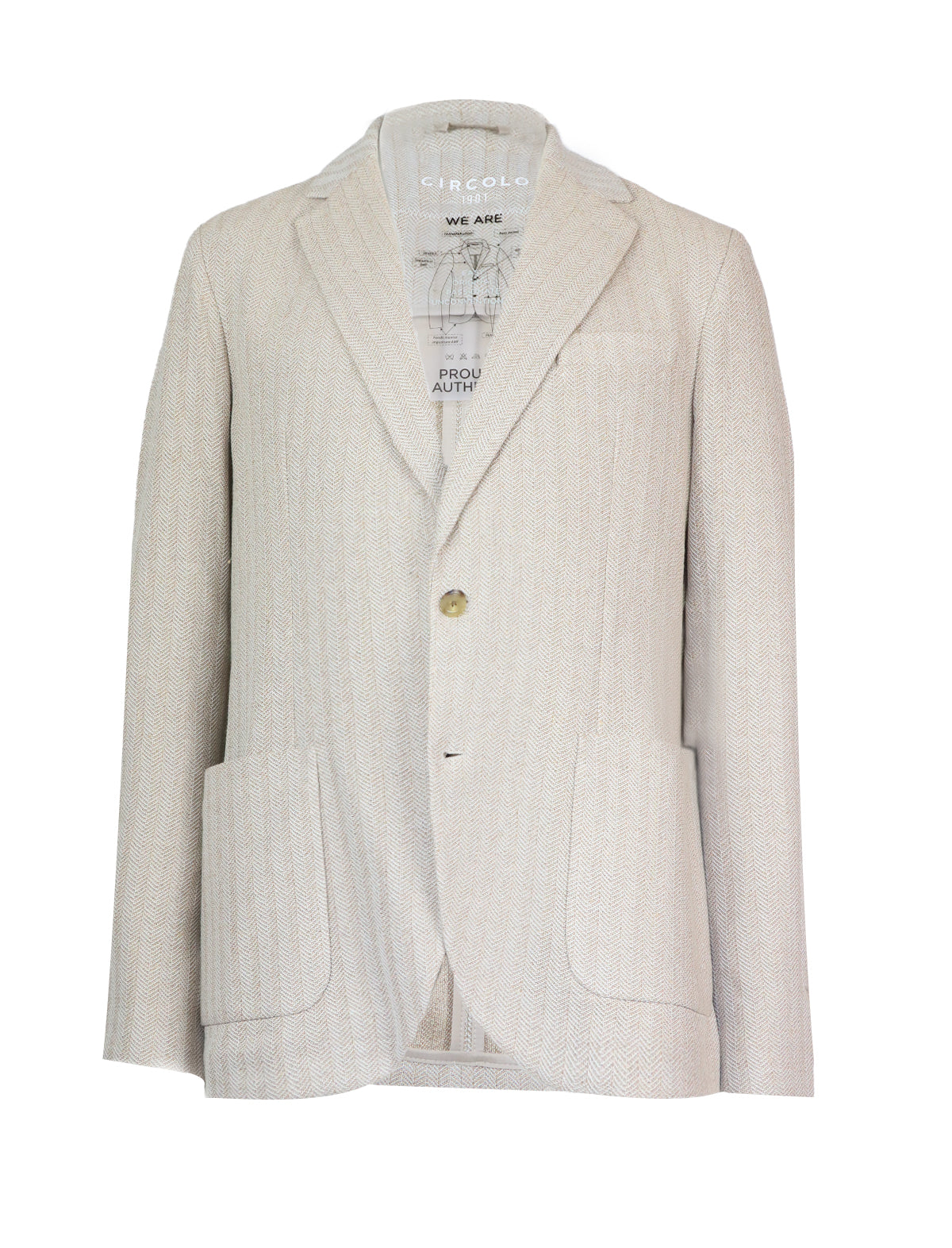 CIRCOLO 1901 Cotton-Linen Blazer in Brown