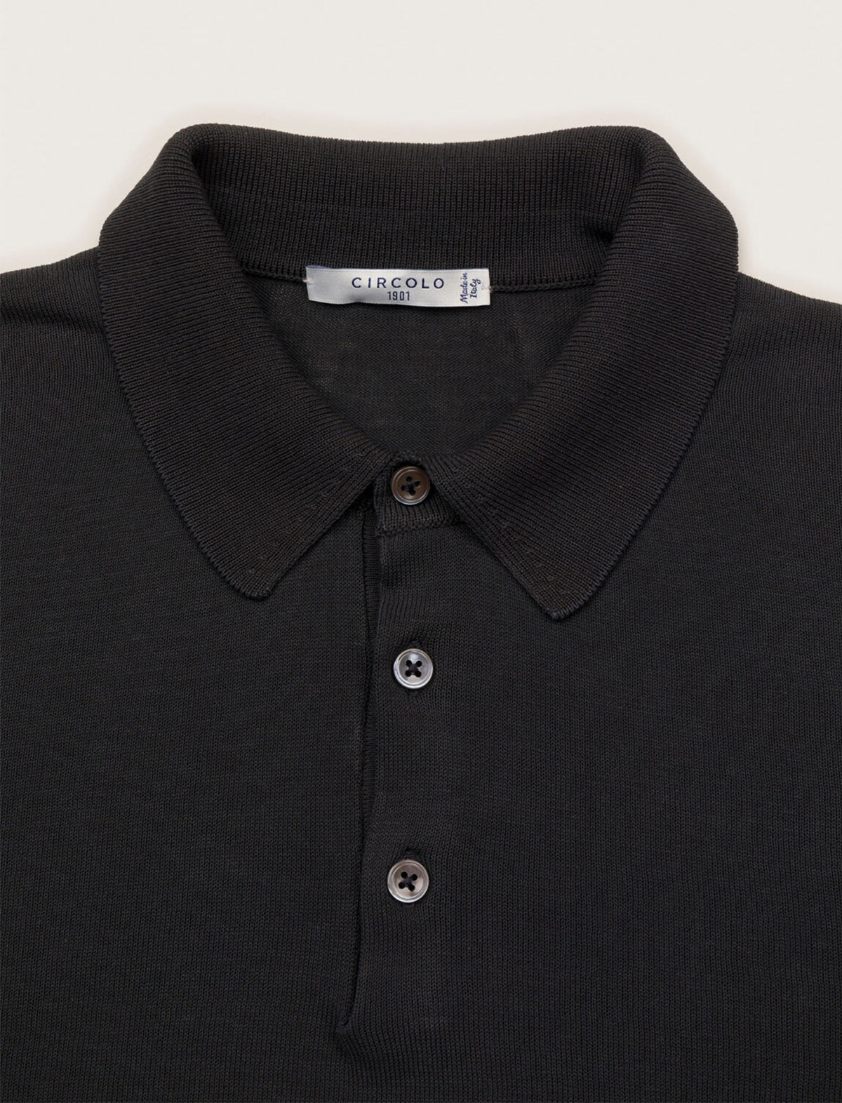 CIRCOLO 1901 Cotton Polo Shirt in Black