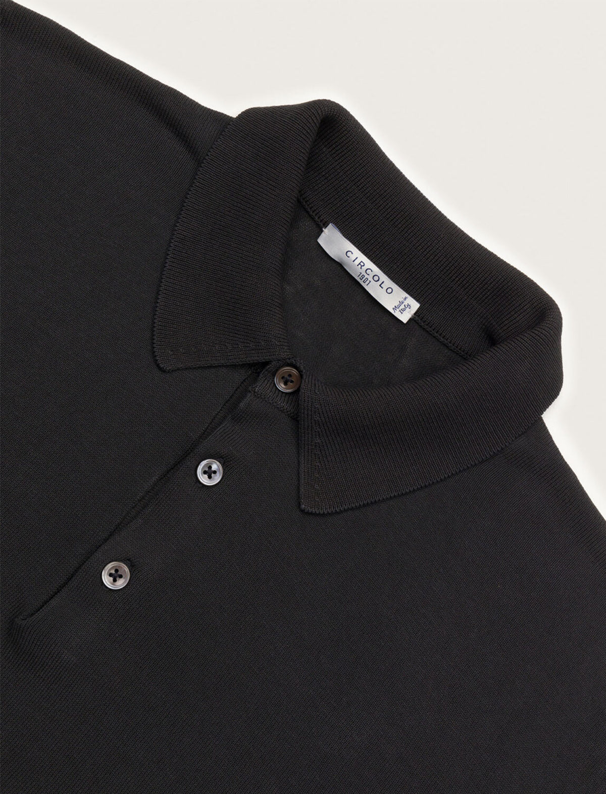 CIRCOLO 1901 Cotton Polo Shirt in Black