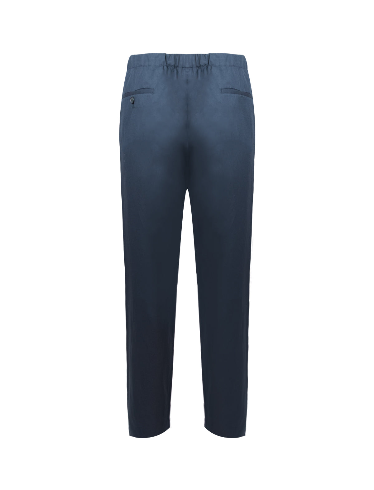 CARUSO Cotton Blend Drawstring Pants in Navy