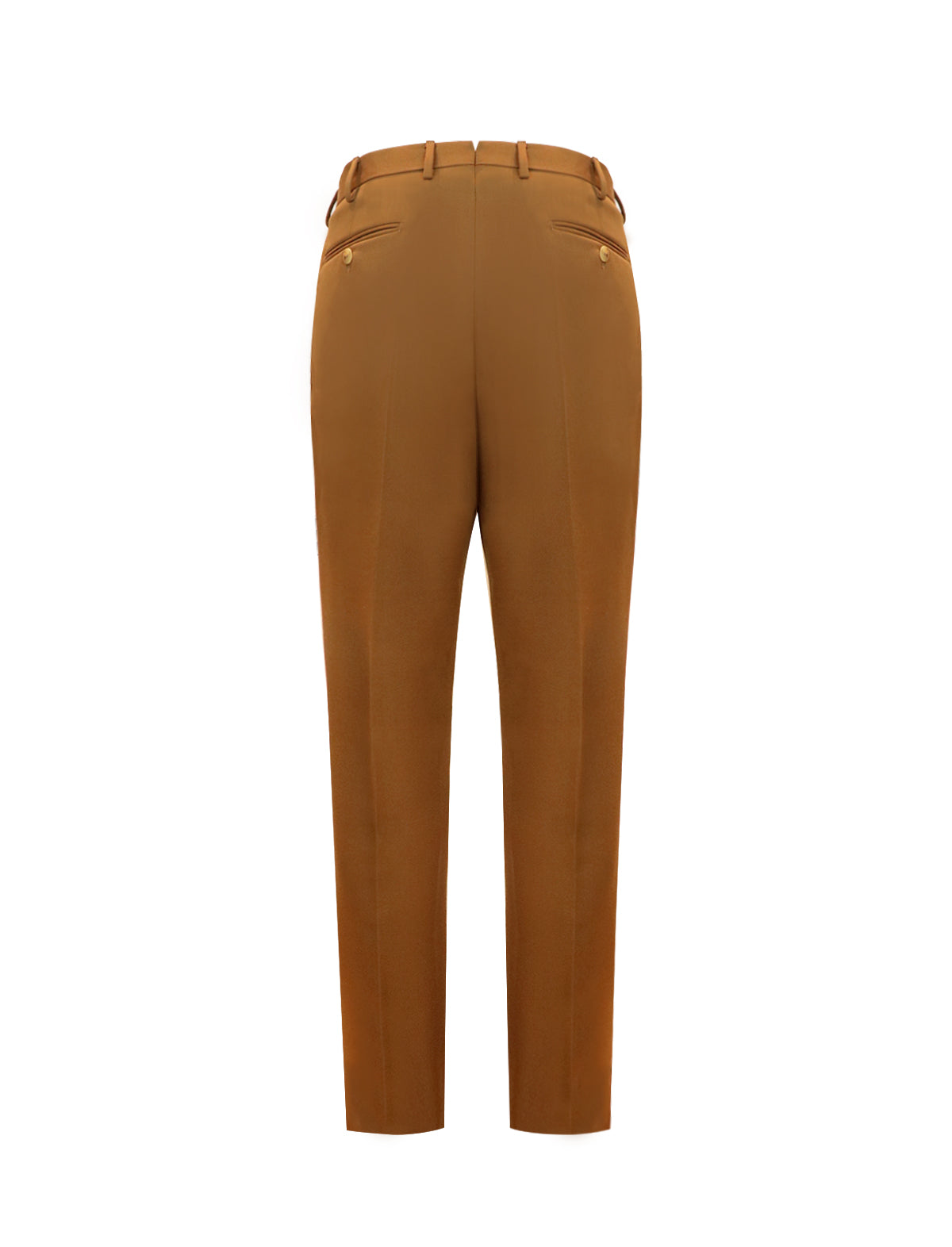 CARUSO Wool-Blend Trousers in Brown