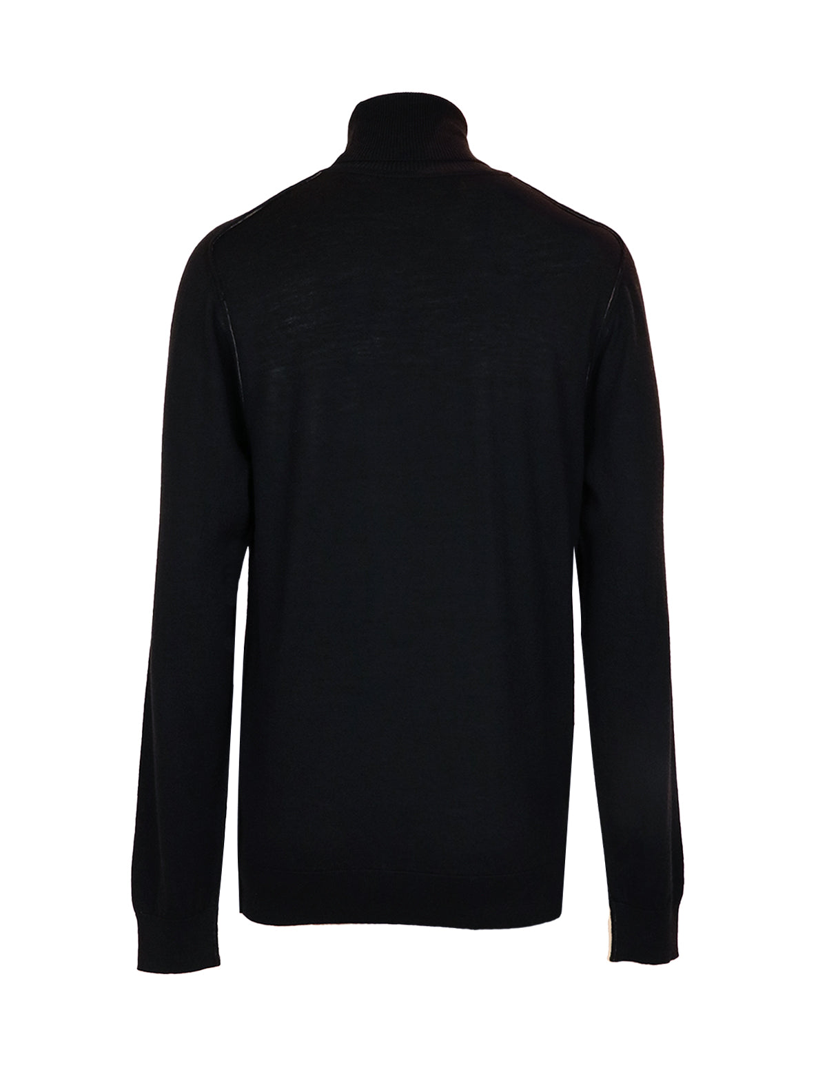 CARUSO Wool Turtleneck Sweater in Black