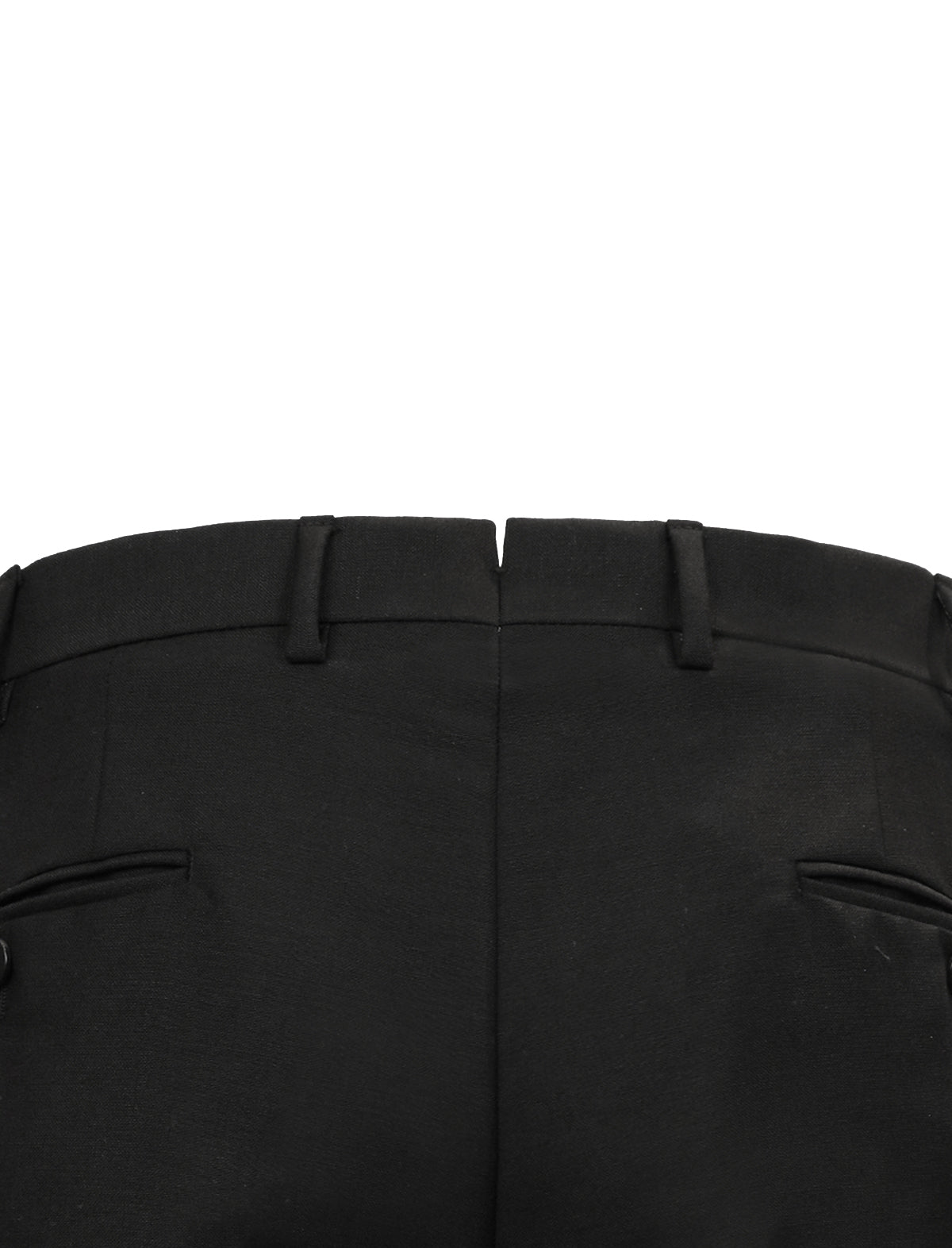 CARUSO Wool-Blend Trouser in Black